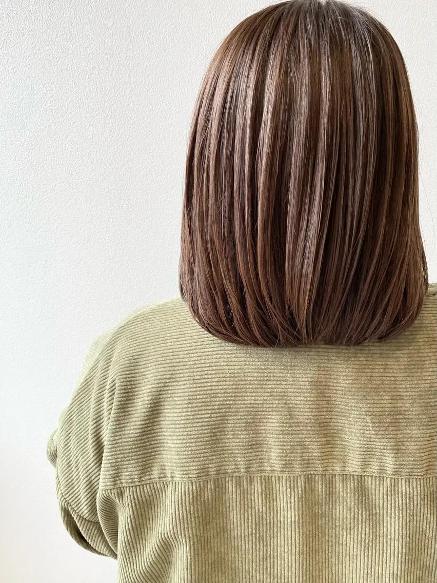 ミディアム ヘアカラー トリートメント MYRTLE TSUNODAのヘアスタイル