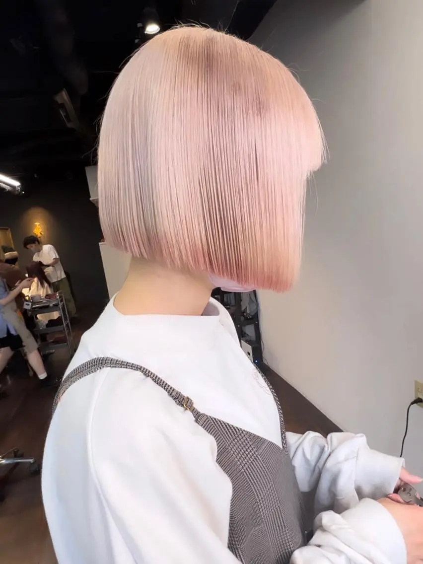 ショート カラー ブリーチ ケアブリーチ ダブルカラー ハイトーンカラー イルミナカラー ヘアカラー トリートメント ヘアセット 🧡色落ちまで2度 楽しめる🧡ヨシキのヘアスタイル