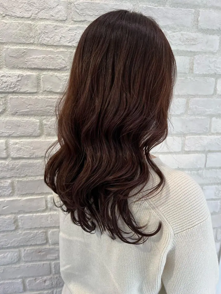 ロング カラー カット ヘアカラー トリートメント mama美容師 たかはし みくのヘアスタイル
