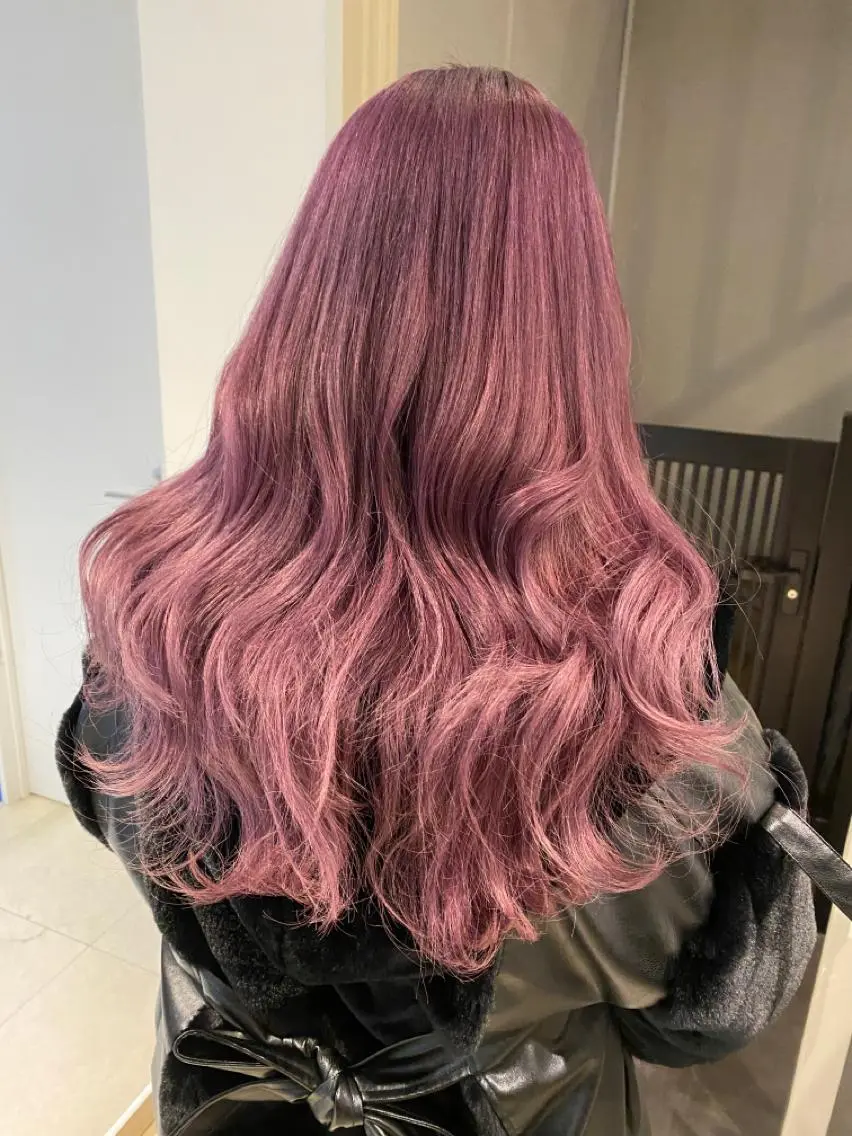 ロング カラー 🌈評価No.1🌈 艶髪カラー❌エクステのヘアスタイル