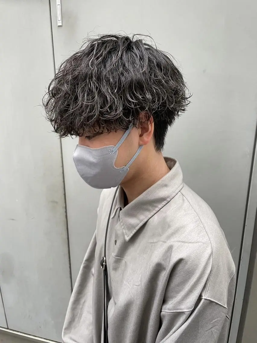 メンズ センターパート マスターかずまのヘアスタイル