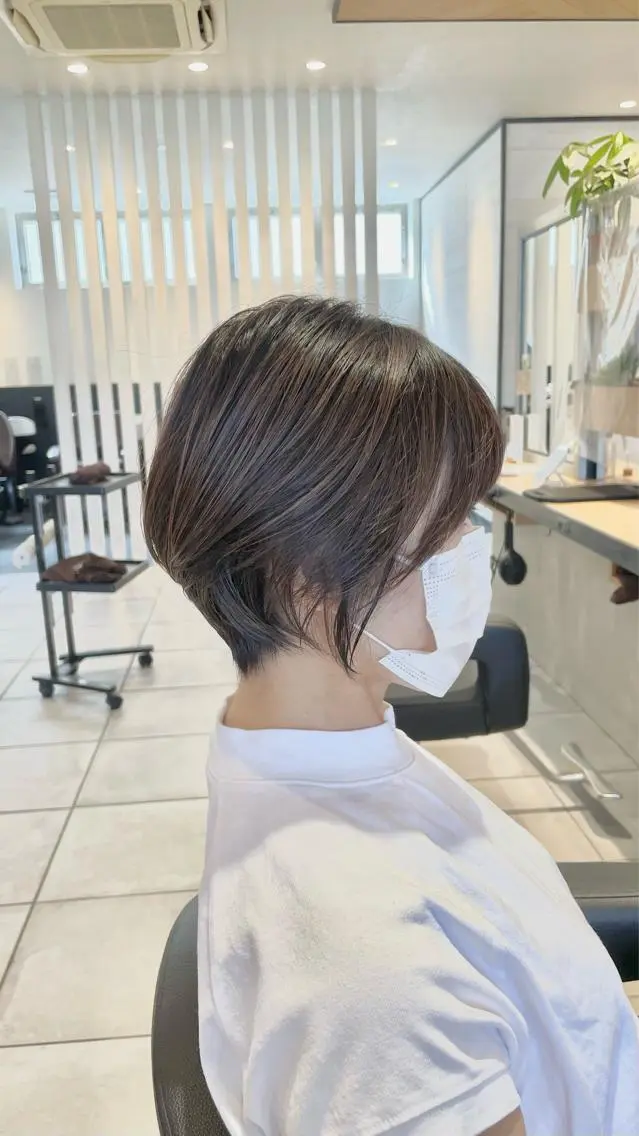 ショート カラー カット ヘアカラー 縮毛矯正 トリートメント ヘアセット 渡部雄大 ショート/縮毛矯正のヘアスタイル