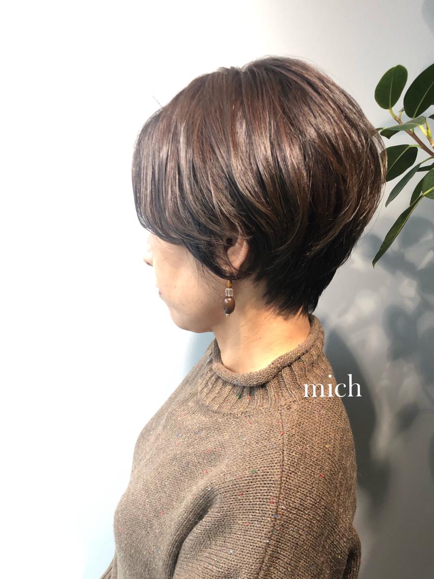 ショート 岸川 恭子のヘアスタイル