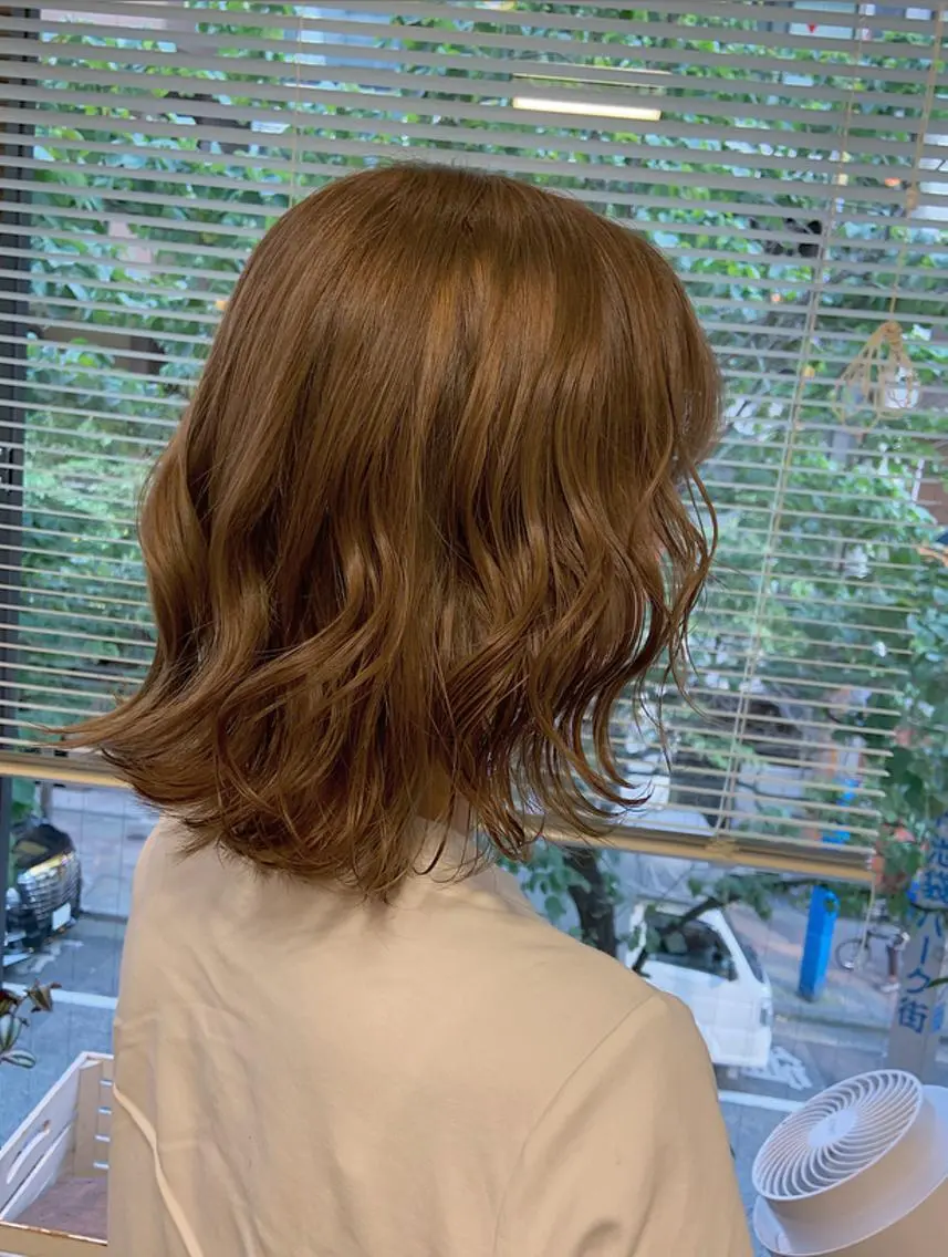 ショート カラー ボブレイヤー ボブ レイヤーカット カット ヘアカラー 韓国✖️網紅🖤 パーマYURIYAのヘアスタイル