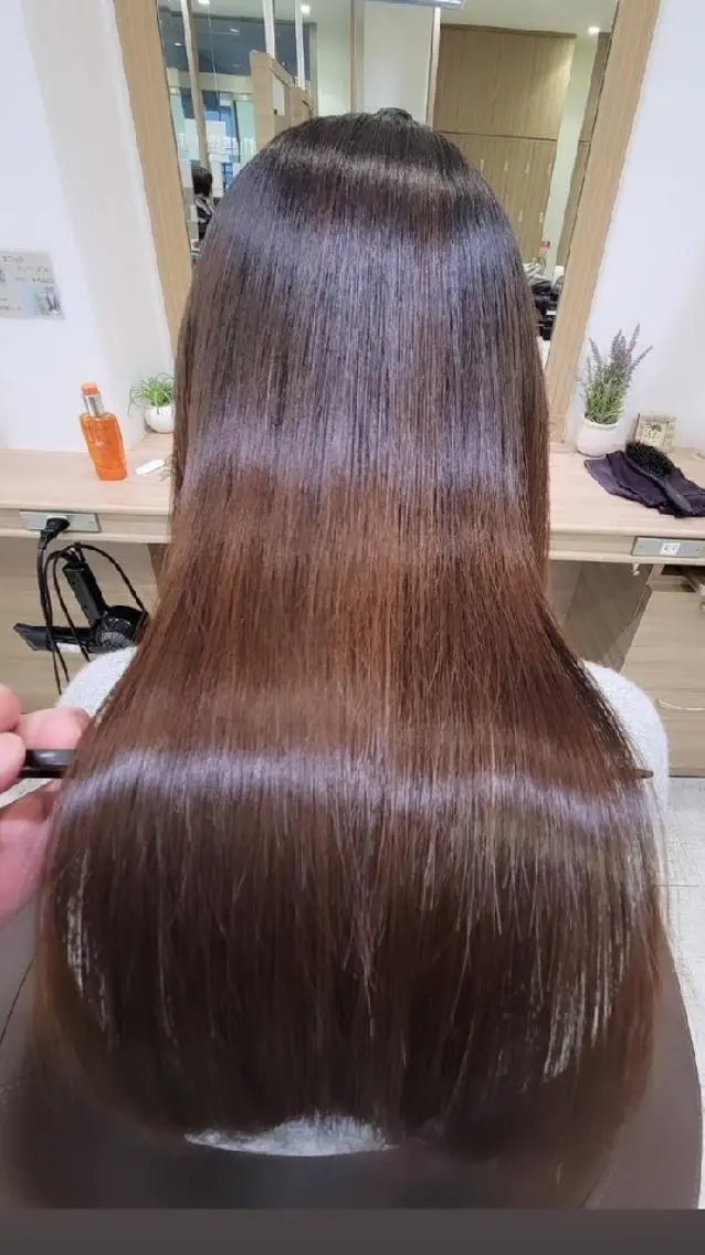 ロング 縮毛矯正 トリートメント 宮本 秀人のヘアスタイル
