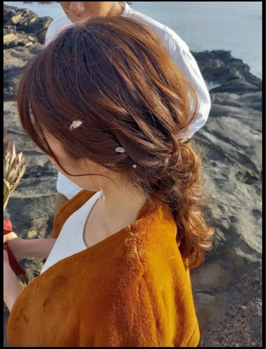ヘアアレンジ 結婚式・ブライダル ヘアセット ヘアメイクネイリスト hidemi中目黒のヘアスタイル