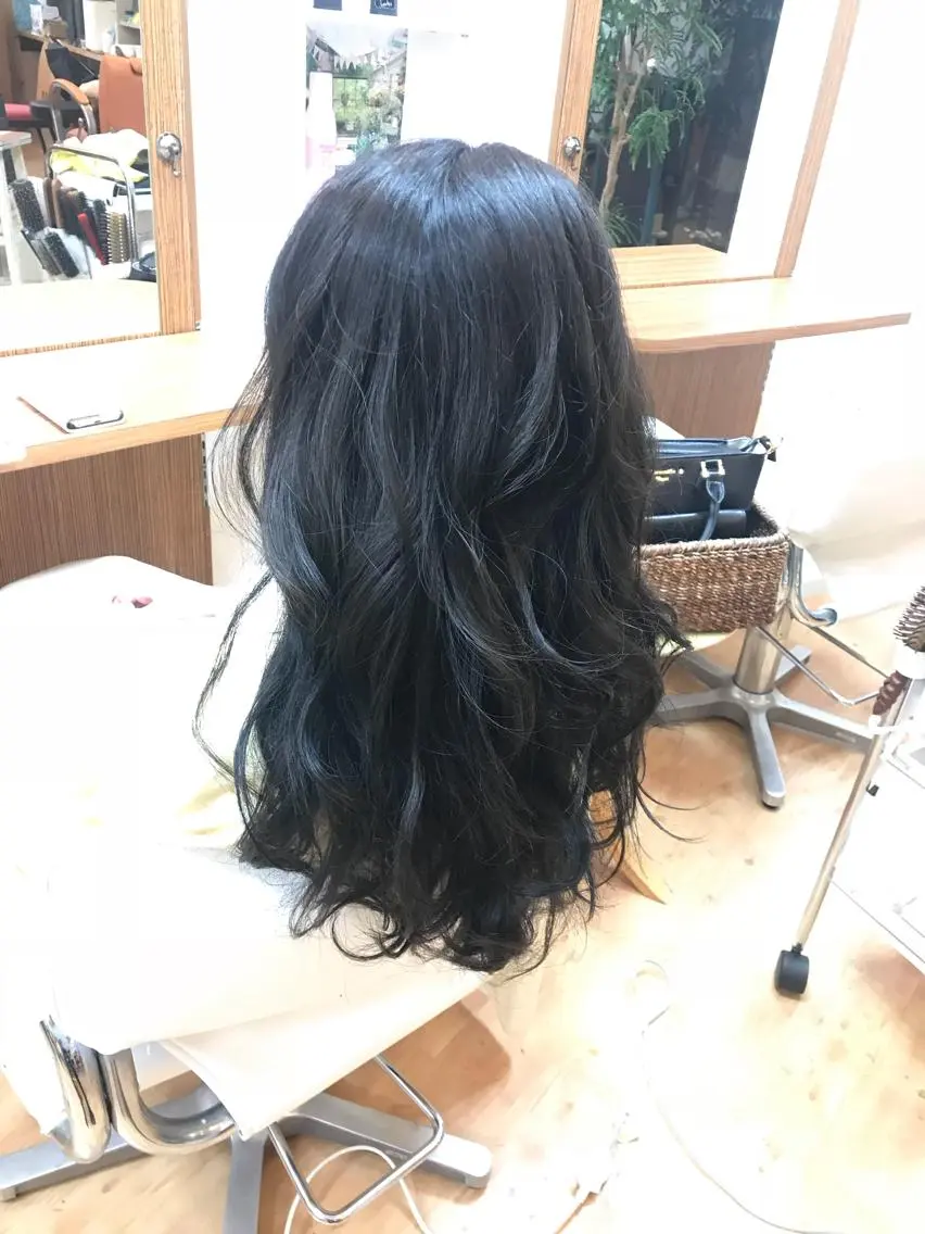 カラー グレージュ 高畑×縮毛矯正 松下直揮のヘアスタイル