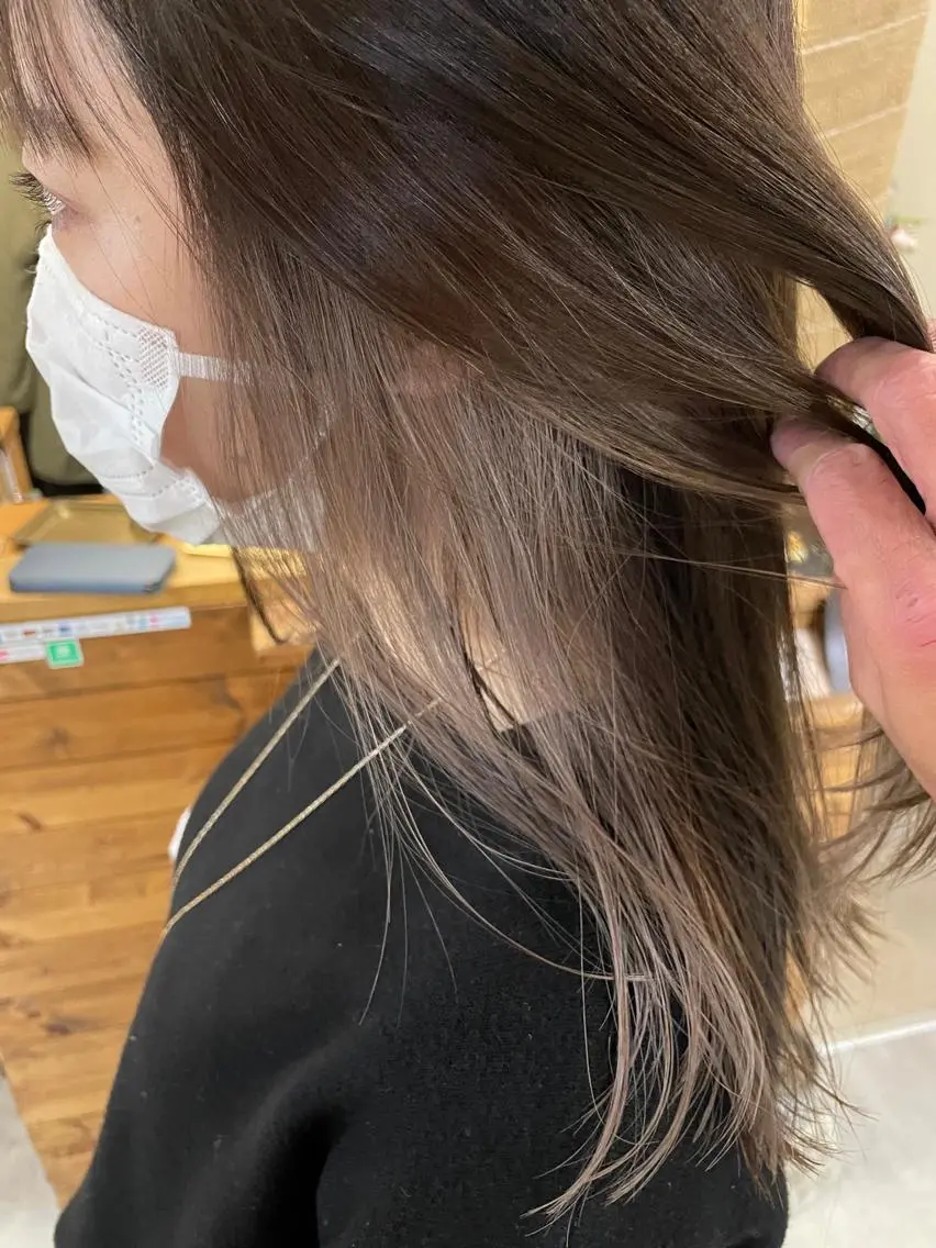 セミロング ヘアカラー Luuna hair loungeのヘアスタイル