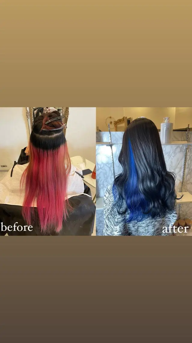ロング カラー ヘアカラー トリートメント 🌹 AKARI 🌹のヘアスタイル