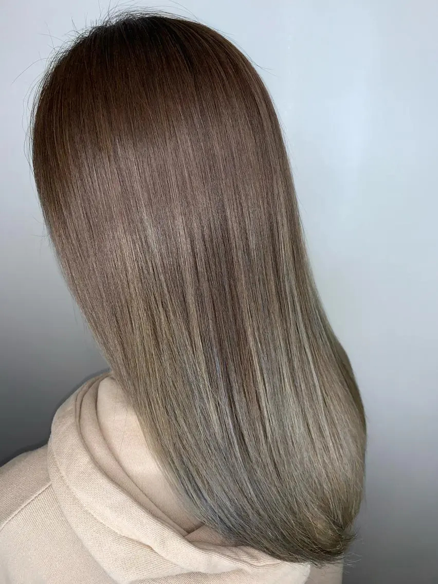 セミロング カラー 縮毛矯正 カット 縮毛矯正 FLAGS YAMATOのヘアスタイル