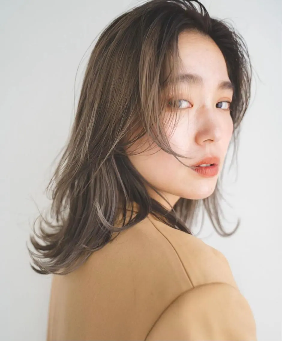 ミディアム カラー ヘアアレンジ ヘアカラー トリートメント ヘッドスパ ヘアセット ボブ/プツボブ tsumuguのヘアスタイル