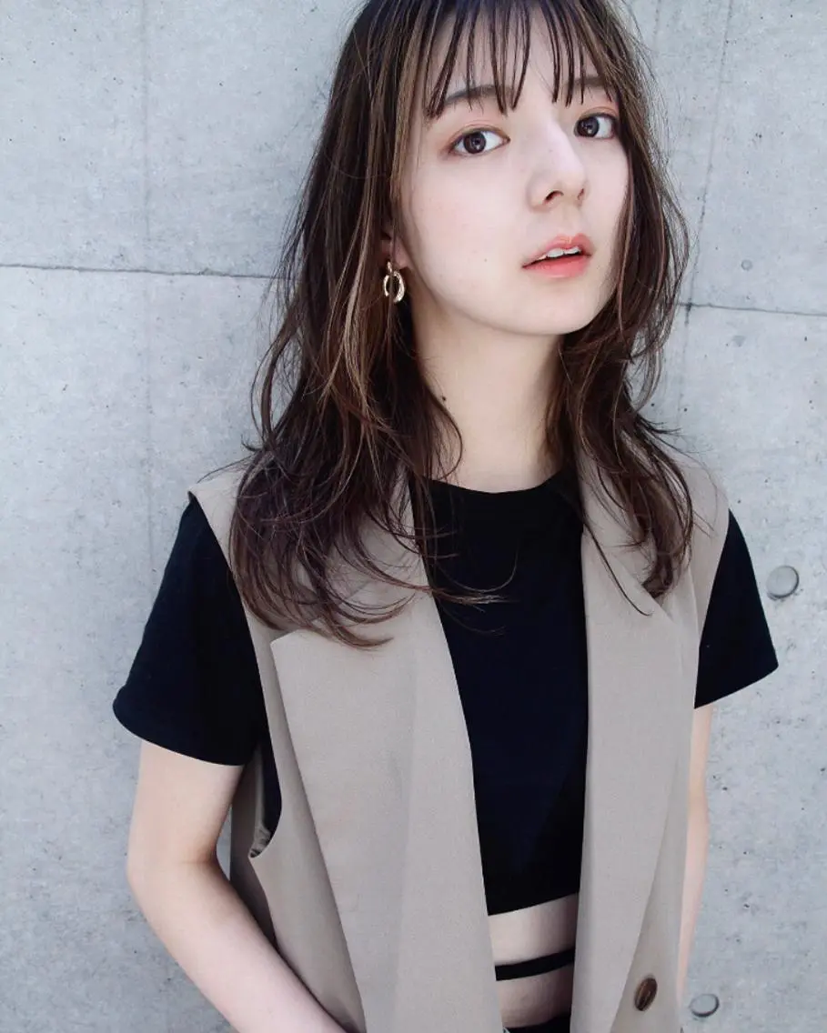 セミロング ヘアカラー トリートメント konno shoのヘアスタイル