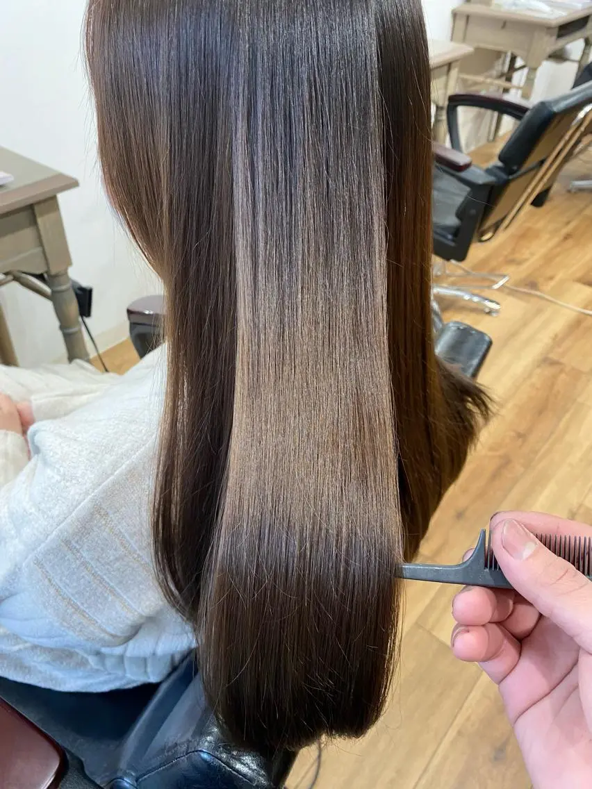 ロング カラー ヘアアレンジ ネイル アディクシーカラー ブリーチ 透明感カラー エドルカラー ハイライトカラー 夜23時まで予約🉑 reverieあきらのヘアスタイル