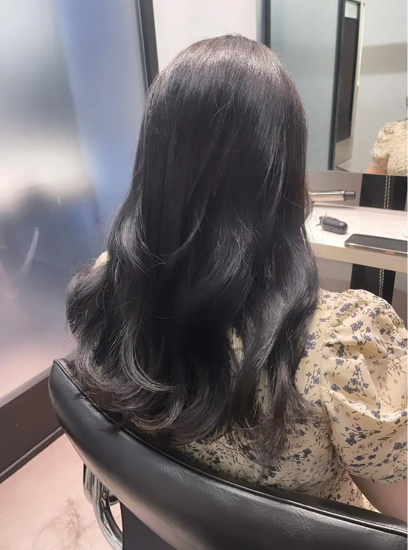 ミディアム カラー 韓国ヘア 店長NEGIのヘアスタイル