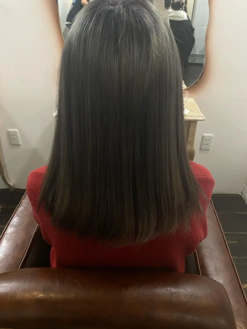 セミロング カラー パーマモデル募集中 渥美翔人のヘアスタイル