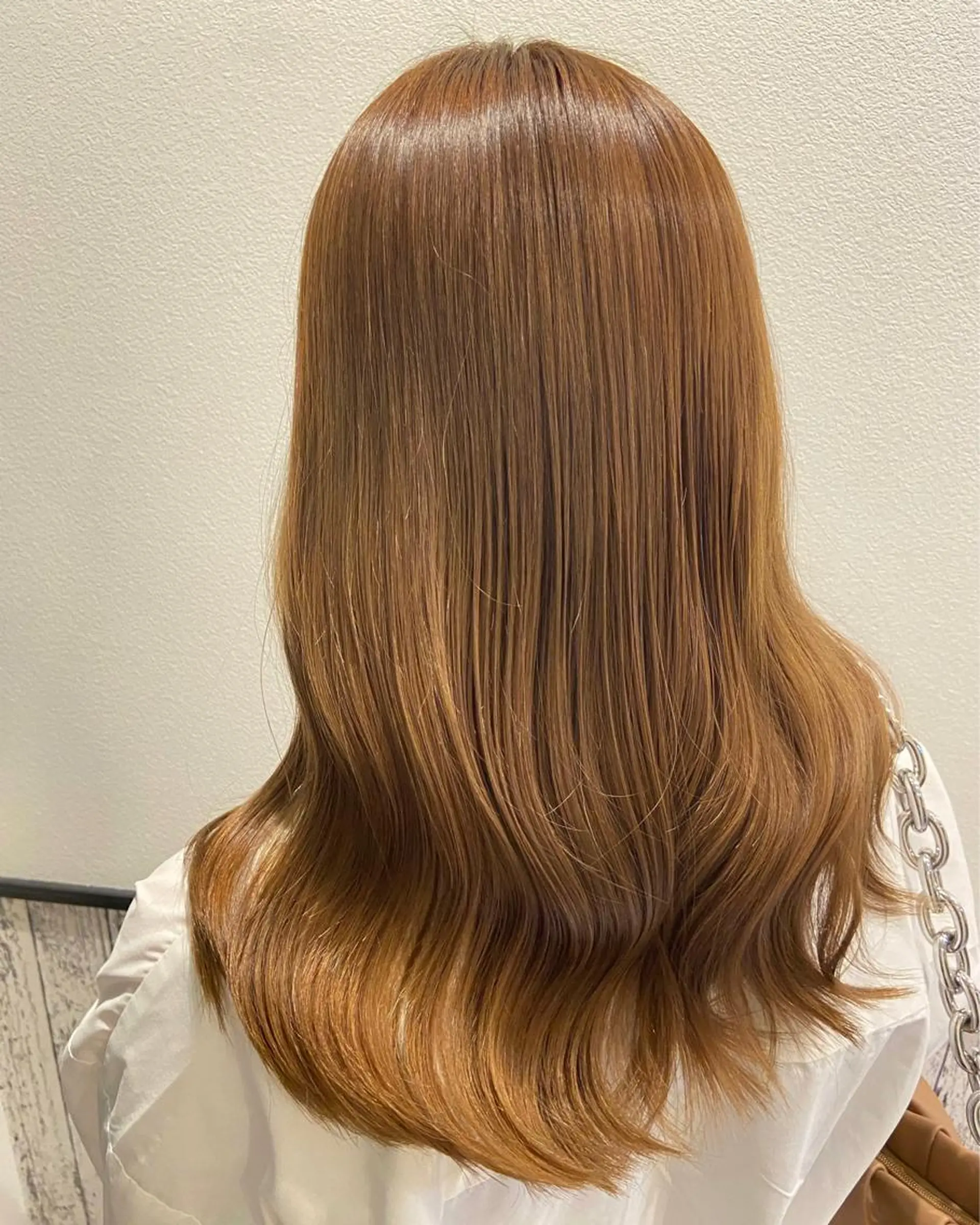 ロング カラー ブリーチ グレージュ 吉田 幸斗のヘアスタイル