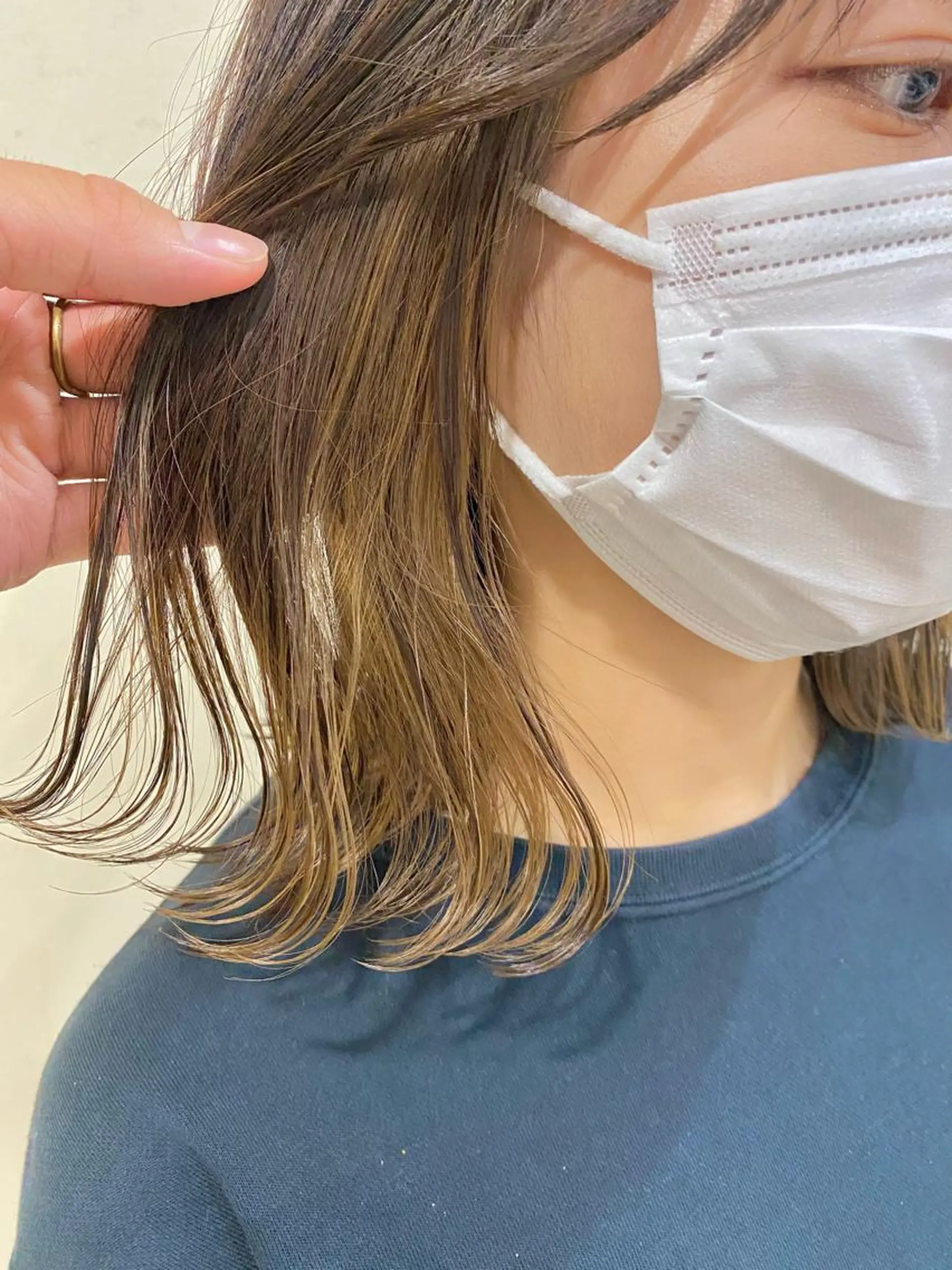 ショート カラー 透明感カラー インナーカラー ボブ 顔周りカット 髪質改善 Koyo  ボブ / レイヤースタイルのヘアスタイル