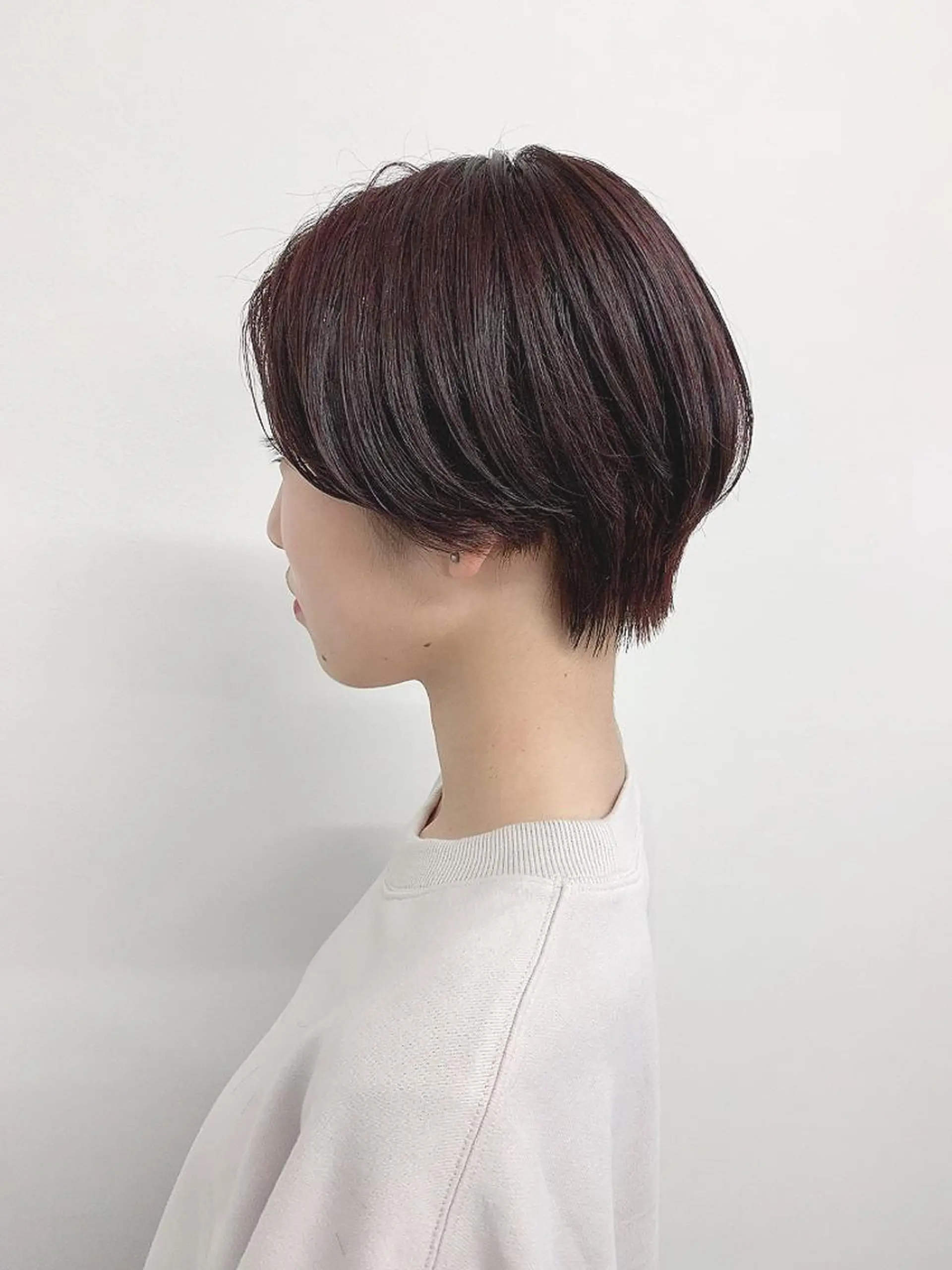ショート カラー カット ヘアカラー 肌に馴染む暗髪 梅田・増田のヘアスタイル