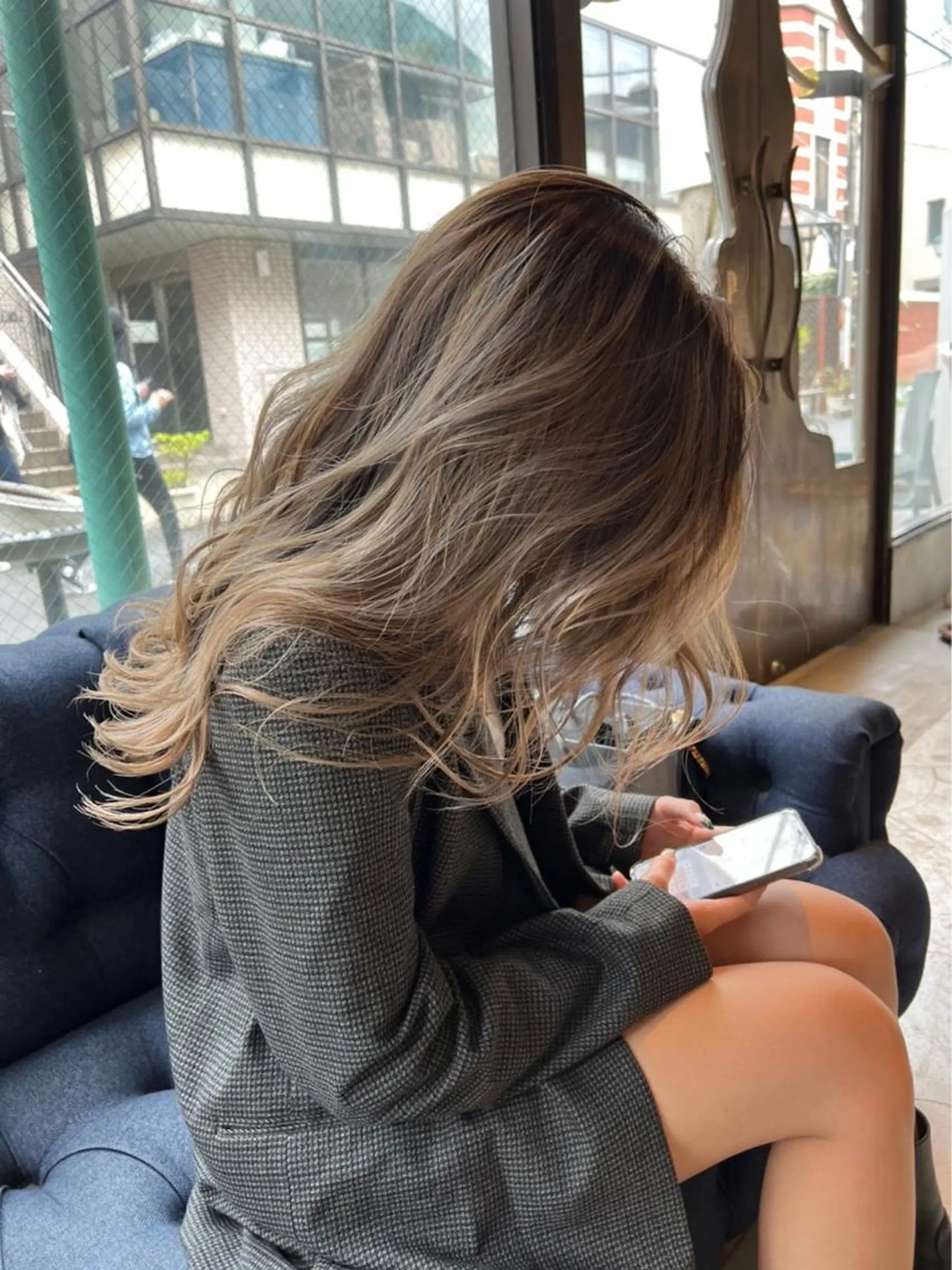 セミロング カラー ヘアアレンジ バレイヤージュ レイヤーカット ヘアカラー トリートメント ヘアセット 🌿透明感/レイヤー 🌿TATSUKIのヘアスタイル