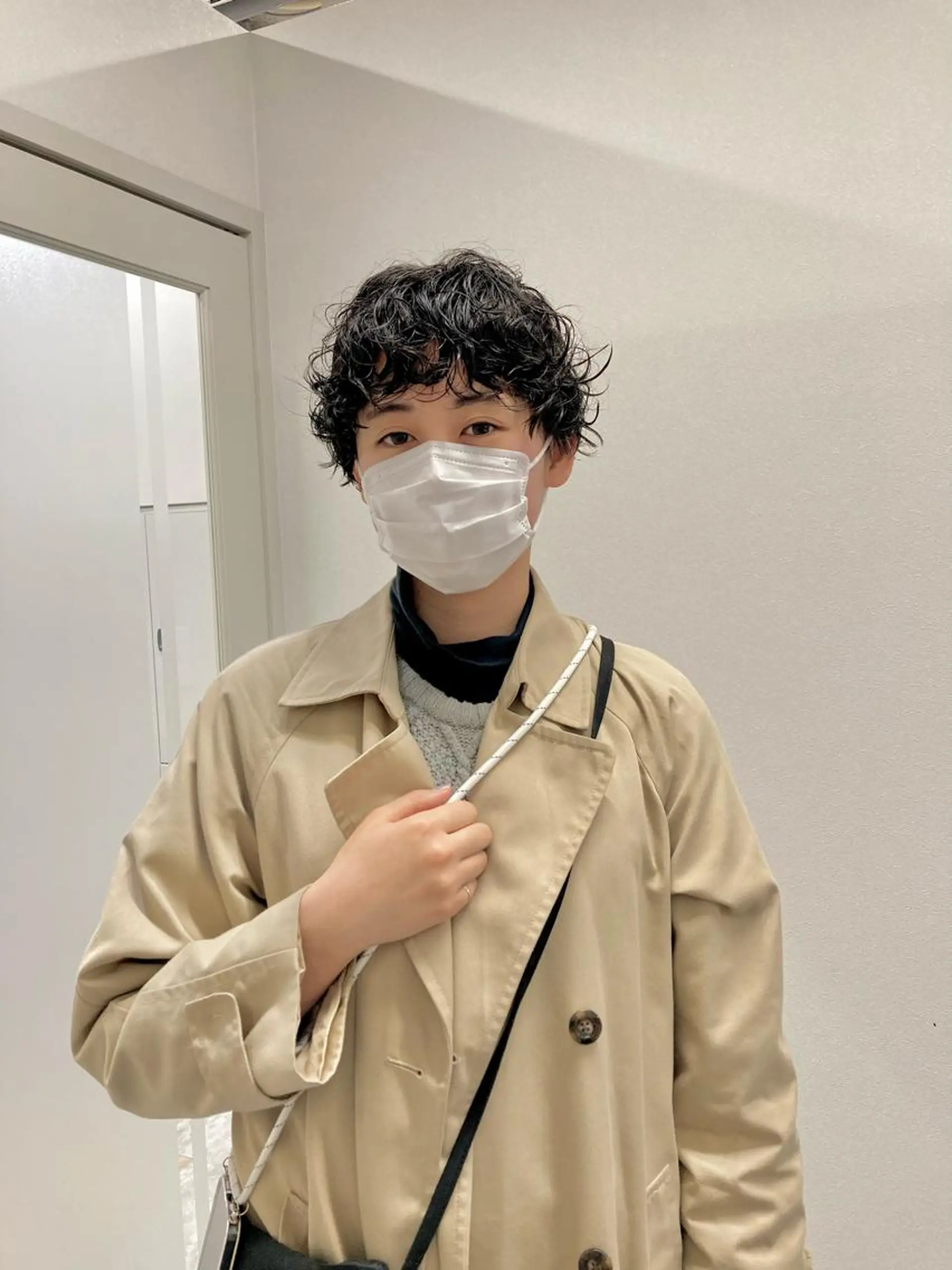 ショート パーマ カット パーマ トリートメント ヨシアキ/パーマ/ ウルフ/ボブ/メンズのヘアスタイル