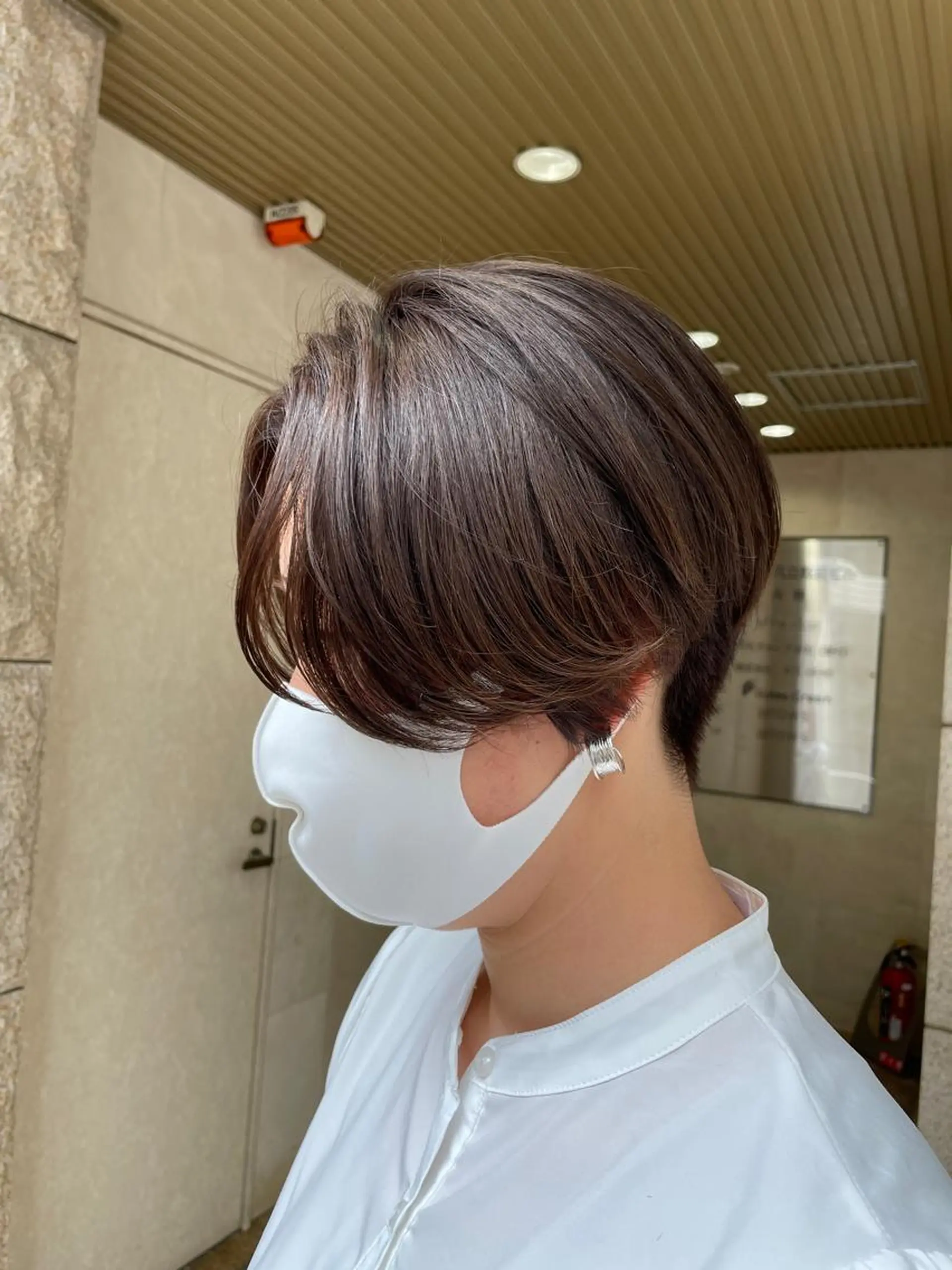 ショート カラー ヘアカラー トリートメント 🌏tricot AVEDA 上地のヘアスタイル