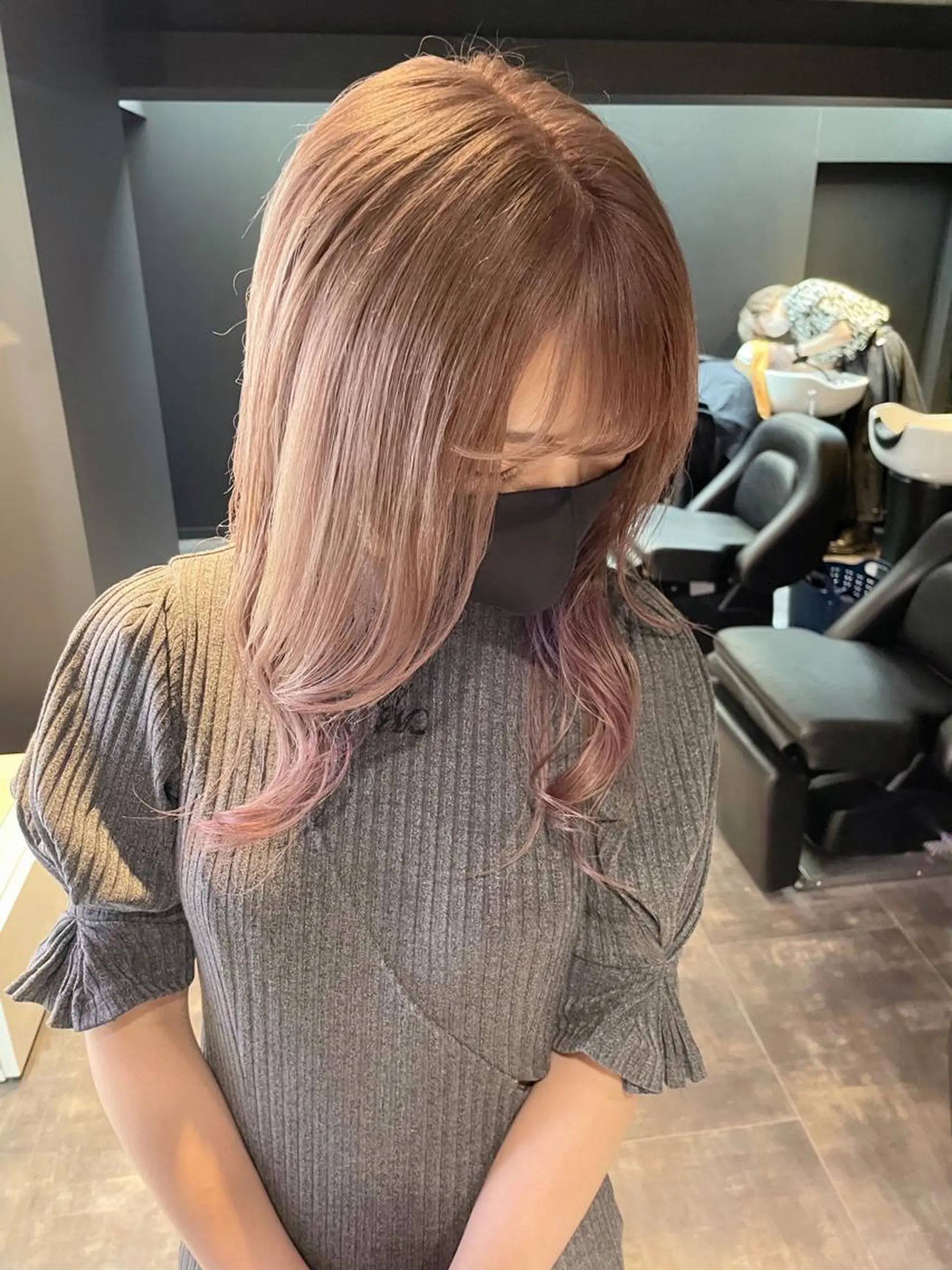 ロング カラー ベージュカラー ミルクティーベージュ ヘアカラー トリートメント MiL所属・✨ハイトーン✨ 濱田知孝のヘアスタイル