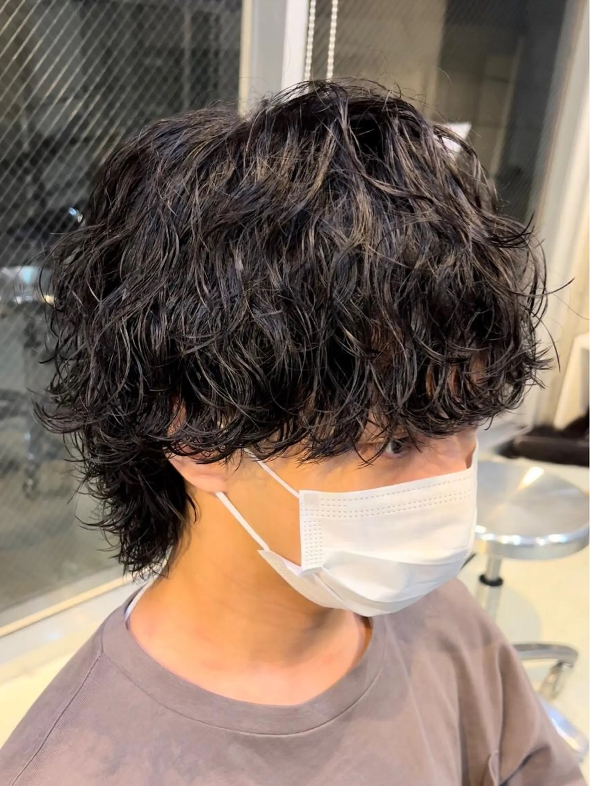 ミディアム パーマ メンズ fifth 石川 凪のヘアスタイル