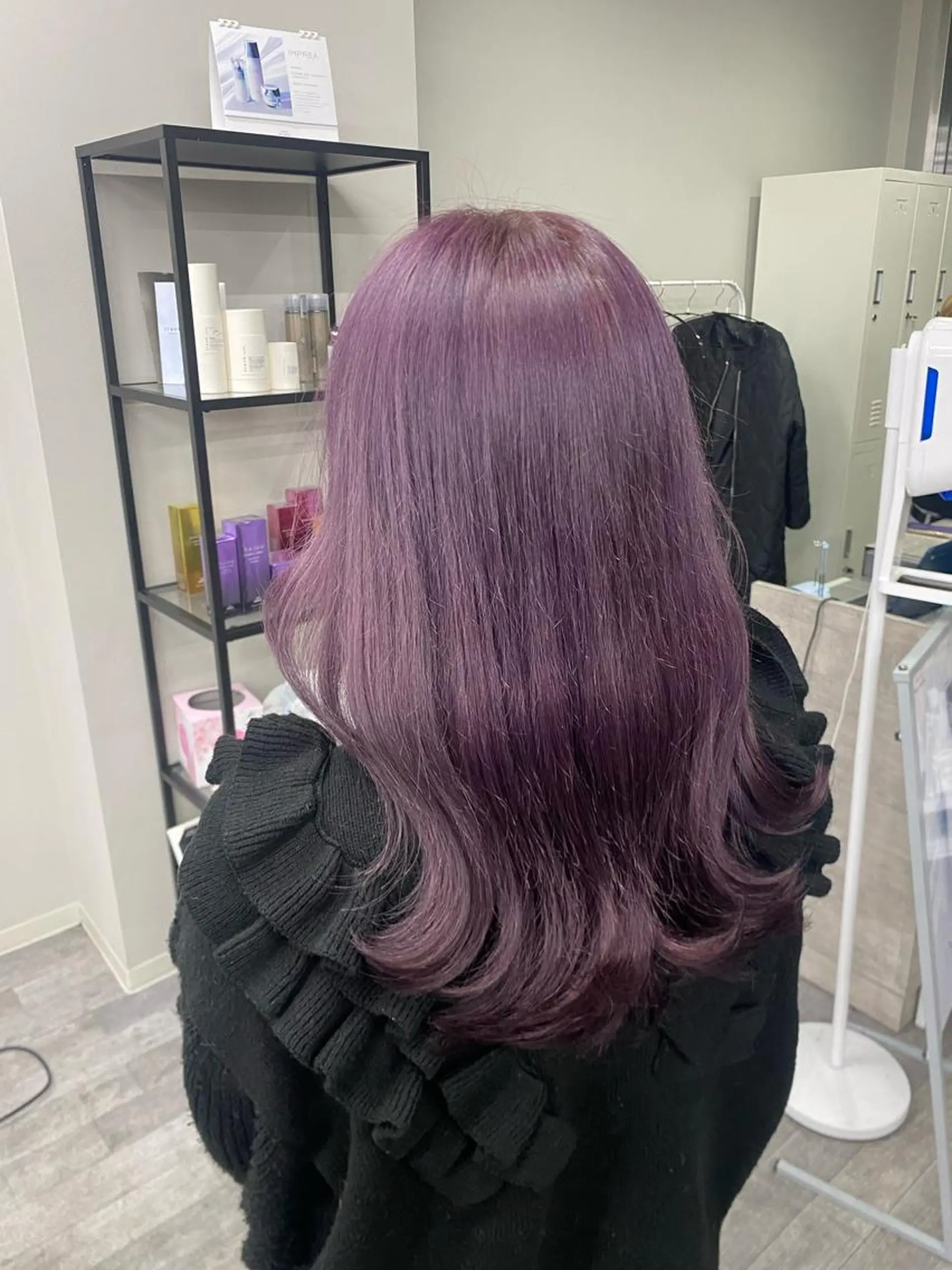 セミロング カラー ダブルカラー ラベンダーカラー ピンクカラー ピンクラベンダー 💎ちゃちゃ💎 ハイトーン/ギャルのヘアスタイル