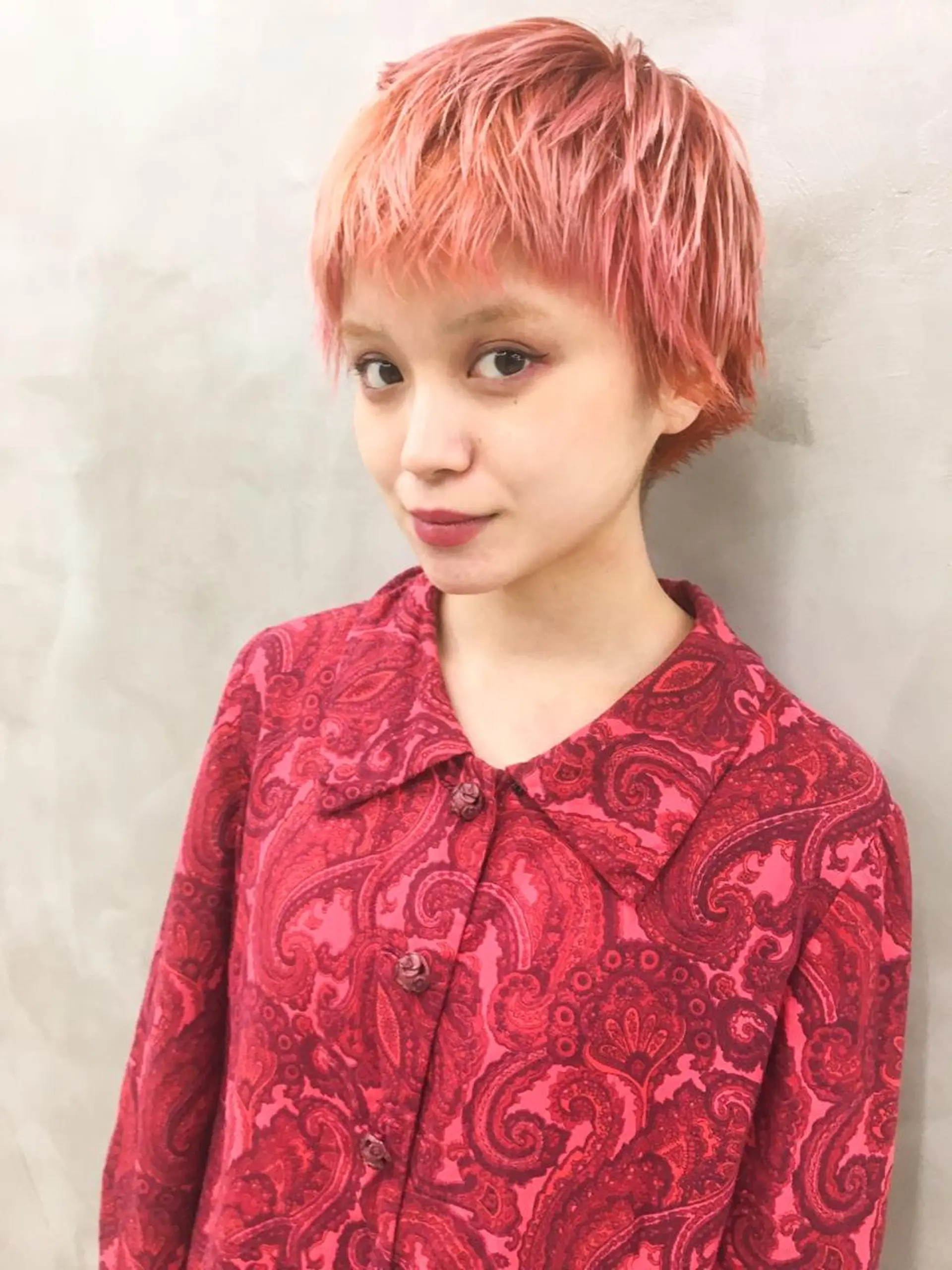 カラー ブリーチ ダブルカラー ピンクカラー ヘッドスパ (女性限定)🍋モエのヘアスタイル