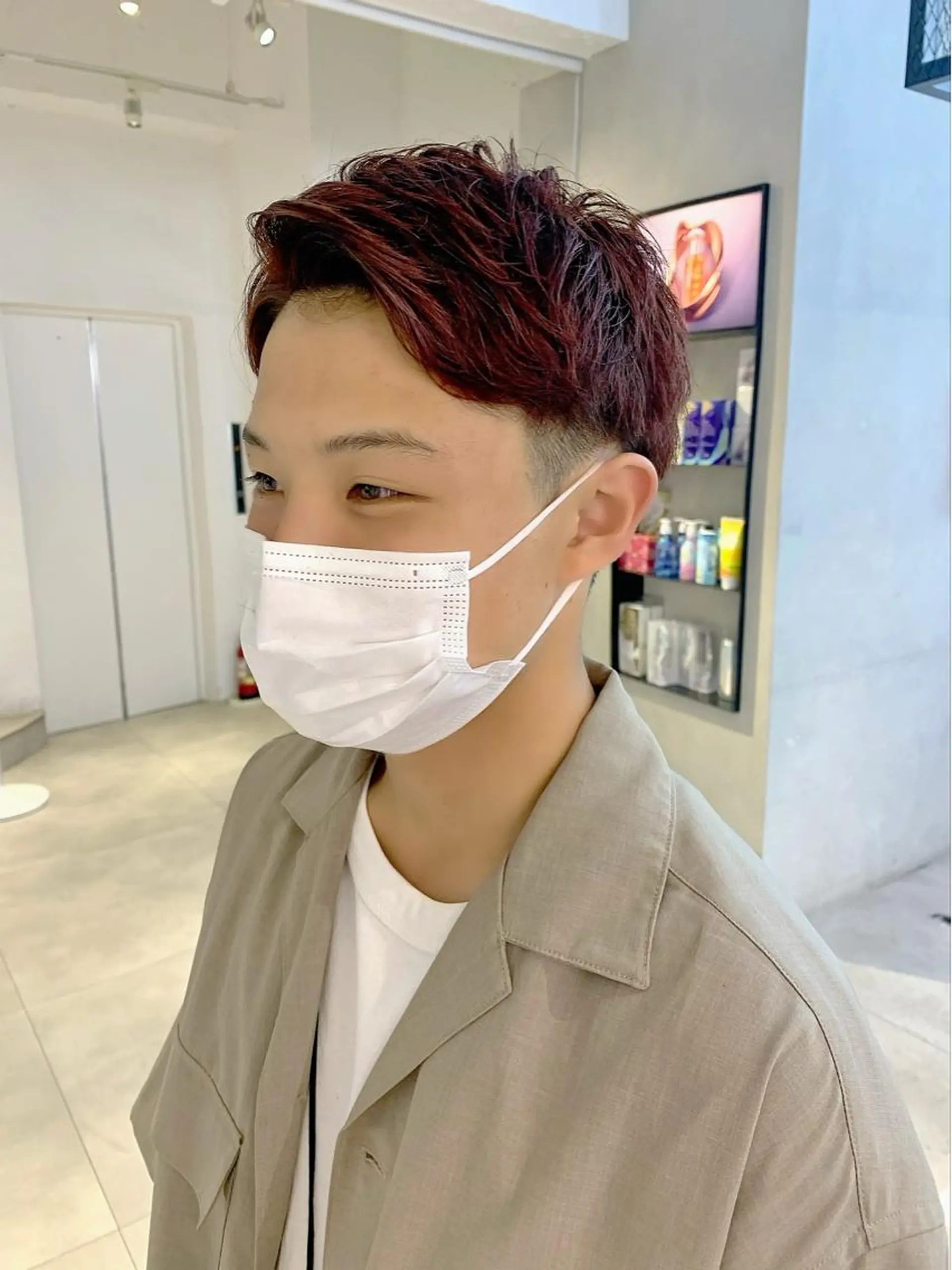 ショート カラー カシス Kureha/ネイル トレンドヘアのマツエク・マツパデザイン