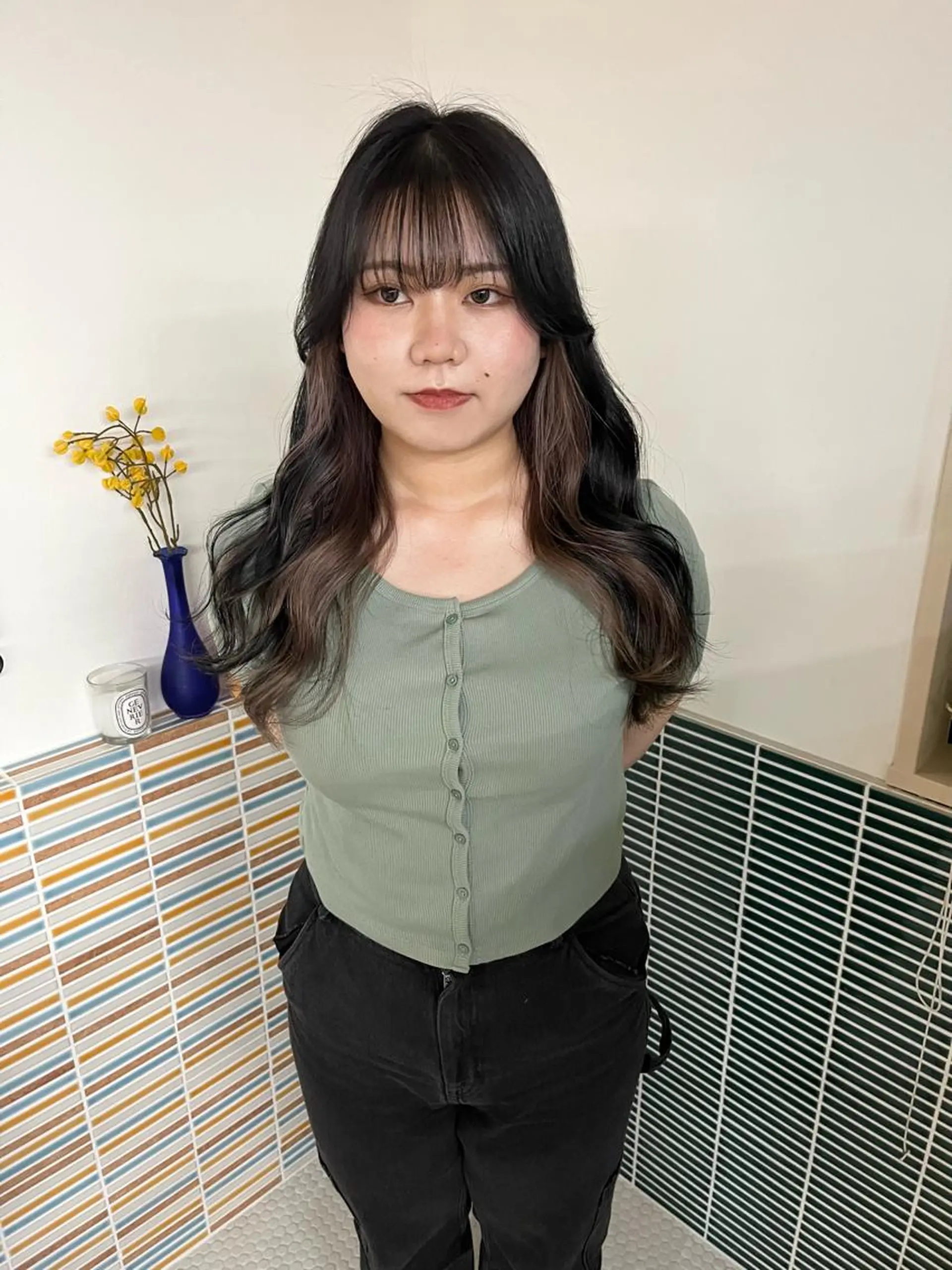 ロング カラー ブリーチ 🩷ハイトーン透明感 レイヤー🩷ユリカのヘアスタイル