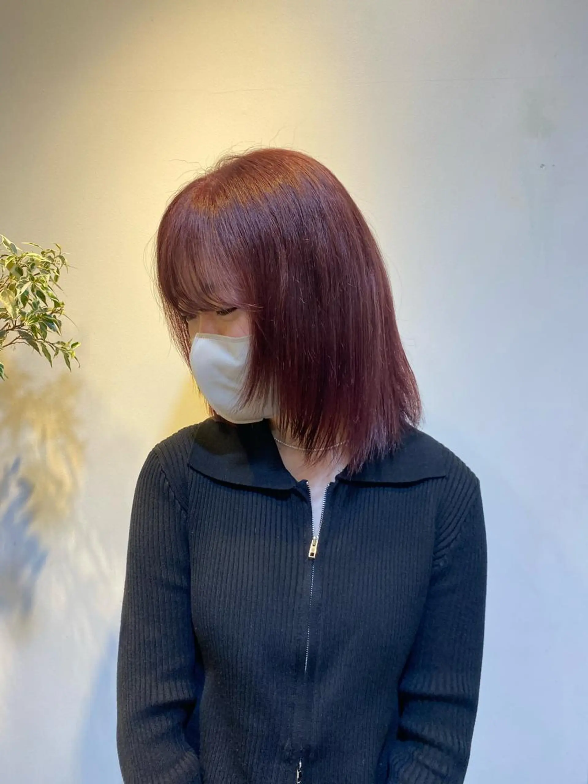 セミロング カラー レイヤーボブ/ 艶カラー/サナ🌼のヘアスタイル