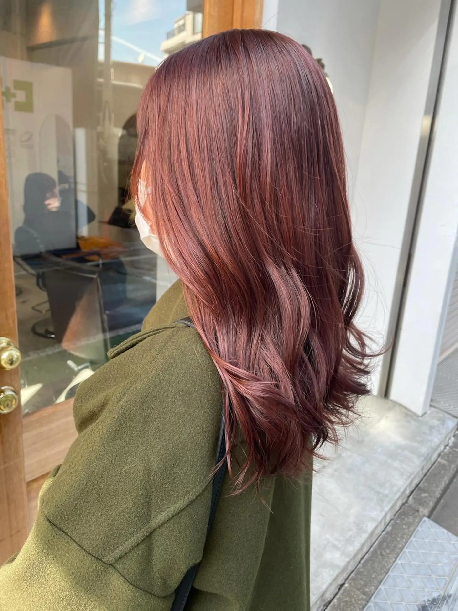 ロング カラー ブリーチ ブリーチなしカラー ピンクカラー カット ヘアカラー トリートメント 中目黒🌼 🌼ハナのヘアスタイル