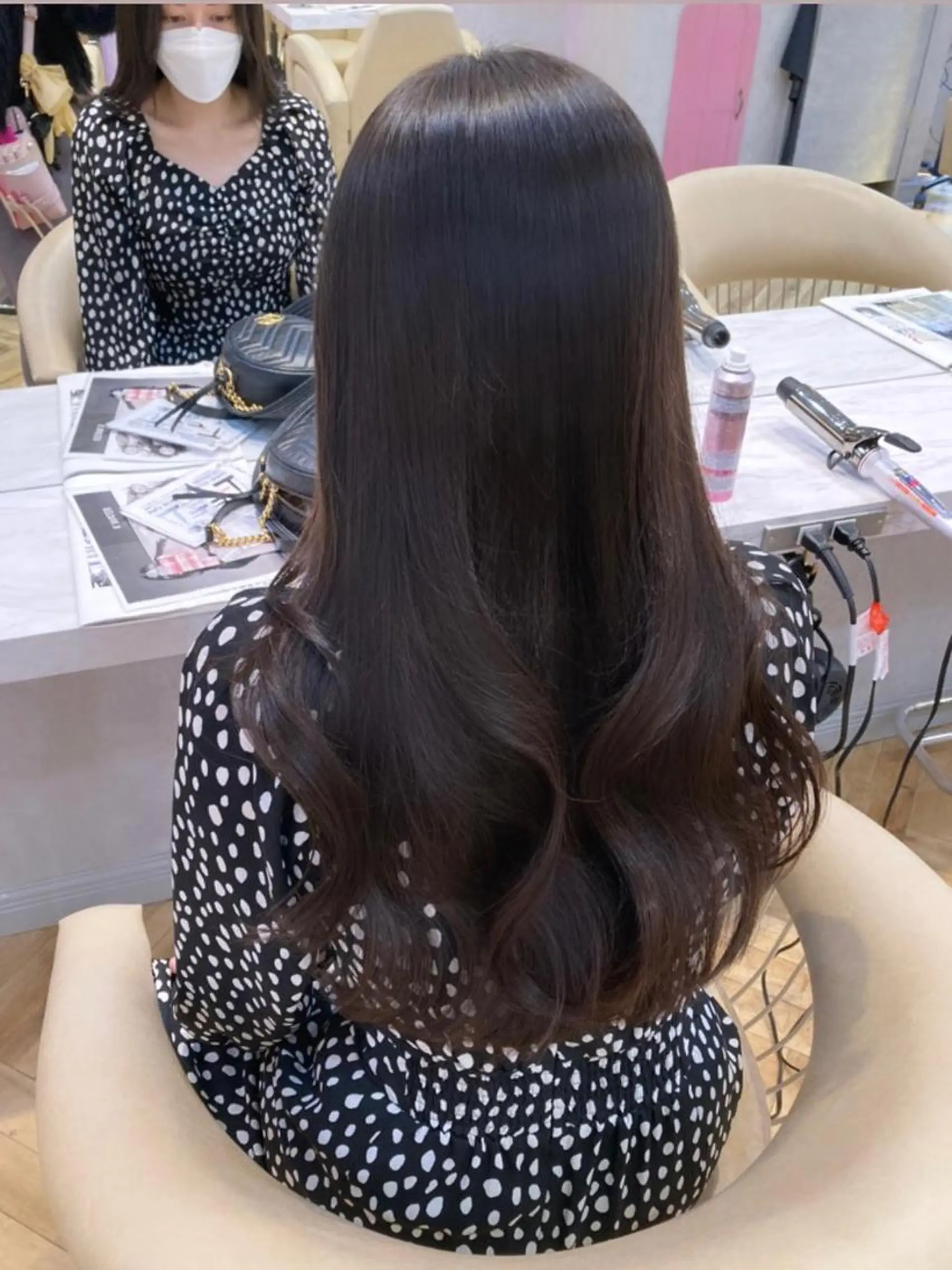 セミロング カラー 透明感カラー オリーブカラー 🩷韓国ヘア/ヨシン モリ🩷Maikaのヘアスタイル