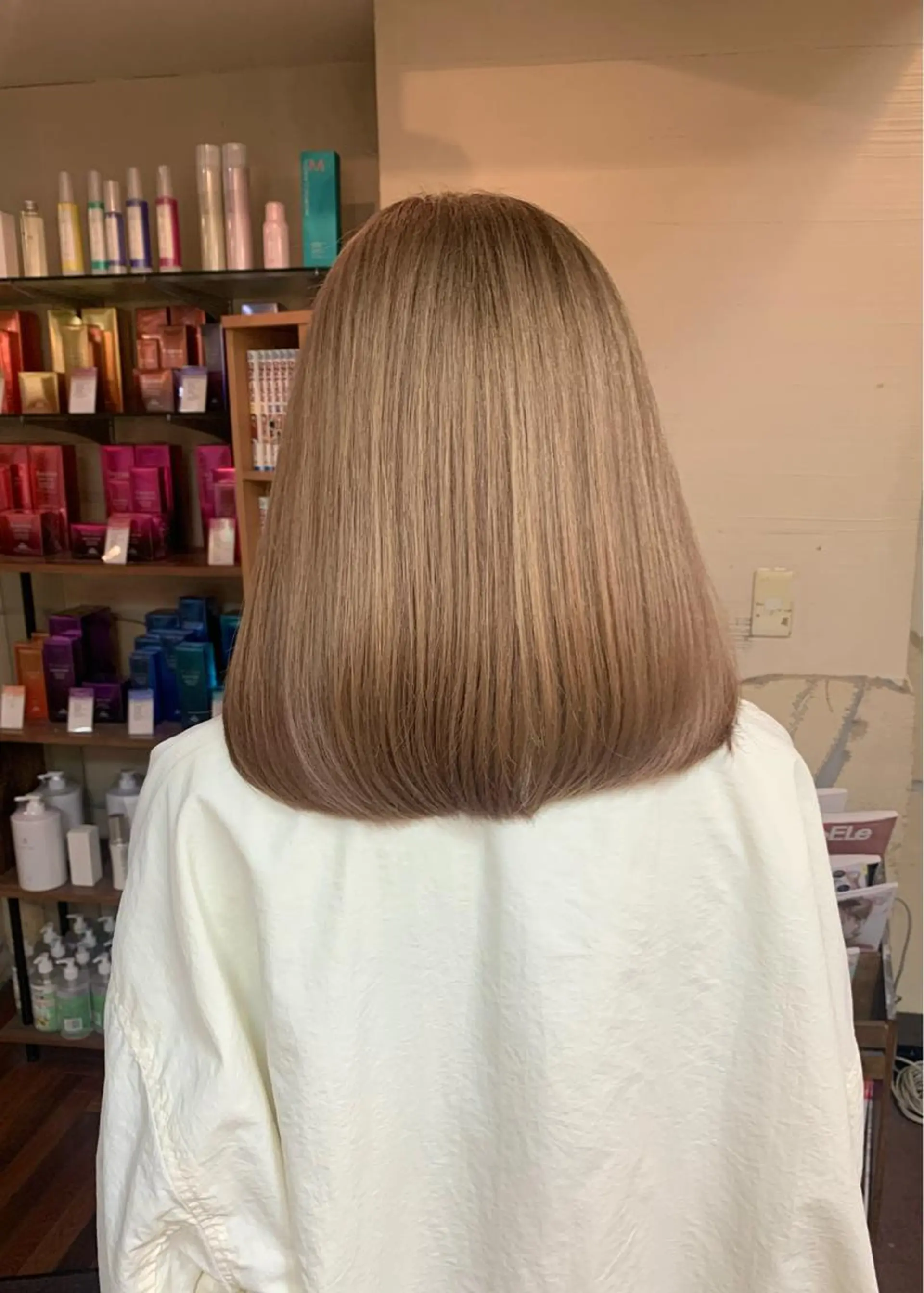 ミディアム カラー ベージュカラー ヘアカラー トリートメント 矢野 晃平のヘアスタイル