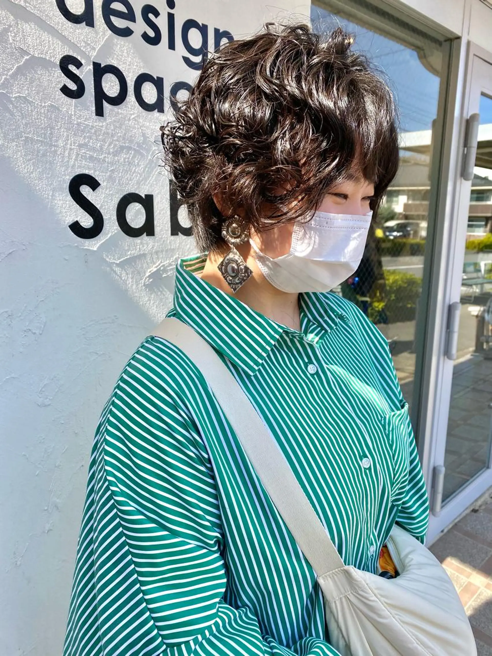 ショート Sabby氏川洸希 パーマのヘアスタイル