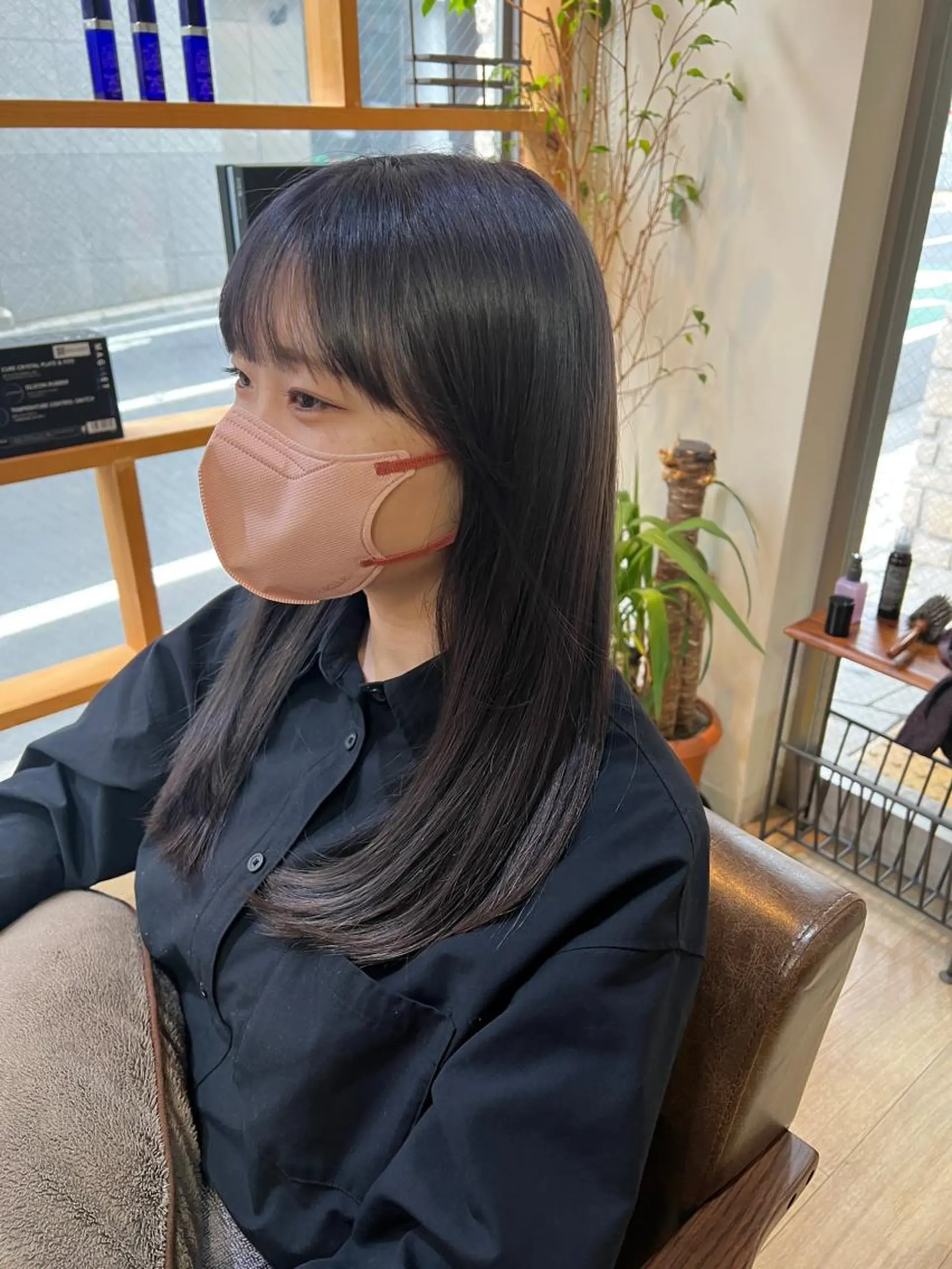 ロング カラー ブリーチ 透明感カラー ラベンダーカラー miku 三ノ輪のヘアスタイル