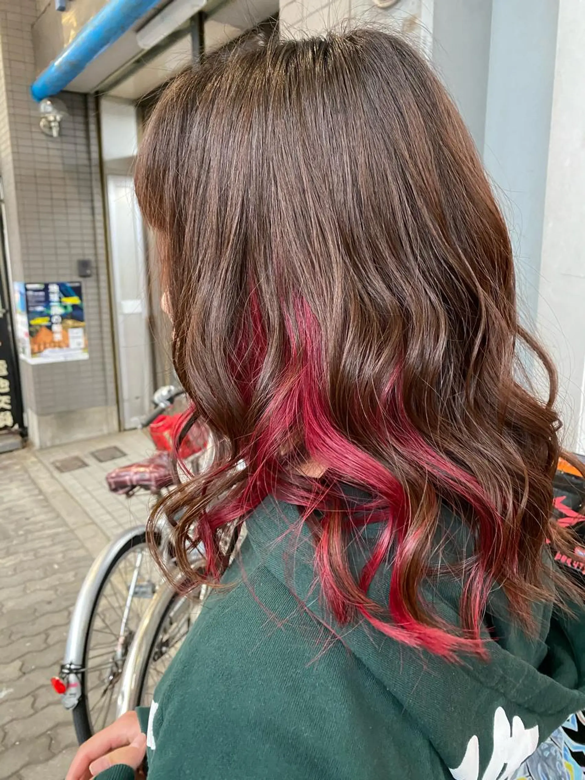 ミディアム ヘアカラー ゆぴ☾‪/推しカラー /ハイトーンのヘアスタイル