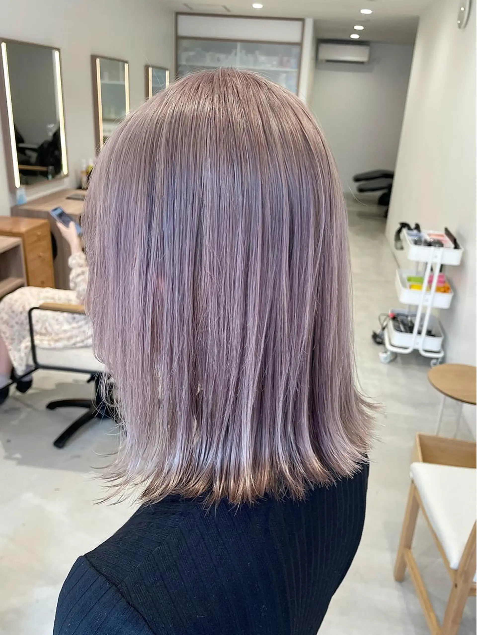 ミディアム カラー カット ヘアカラー 🎀透明感カラー🎀 mikaのヘアスタイル