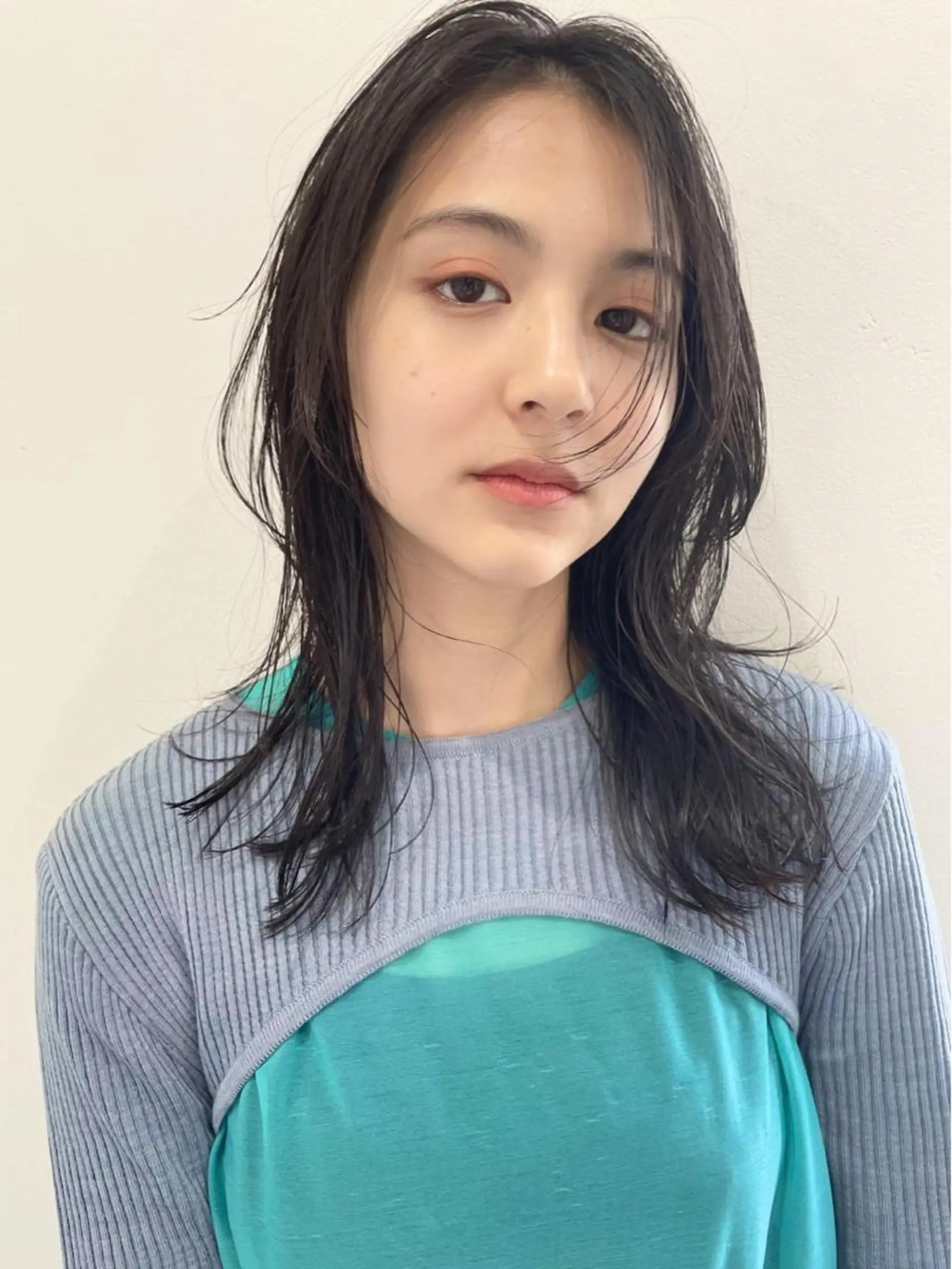 ミディアム カラー カット ヘアカラー トリートメント 村上雅人 ナチュラルモードのヘアスタイル