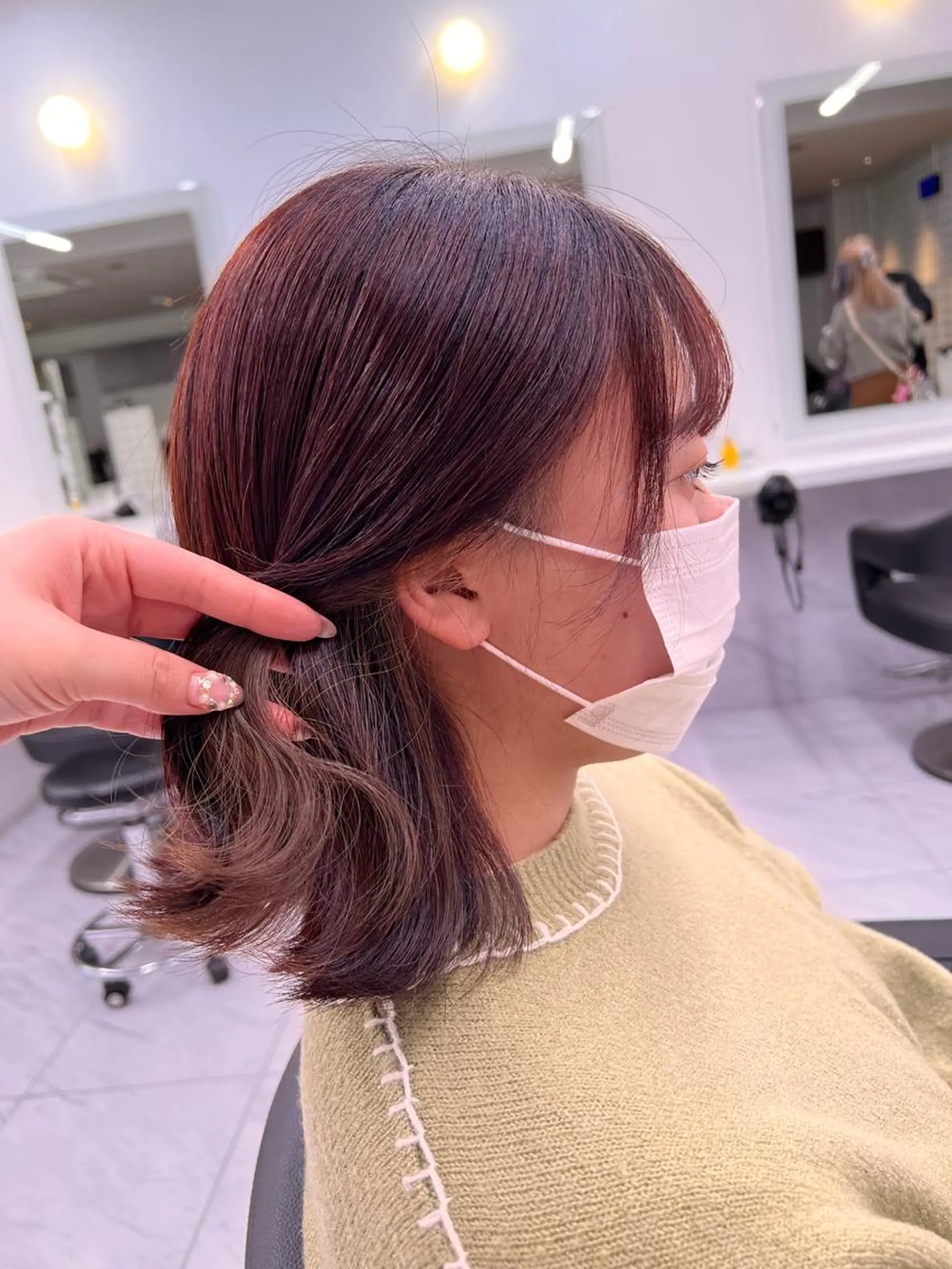 セミロング 💖札幌カラー 指名No.1💖玲奈のヘアスタイル