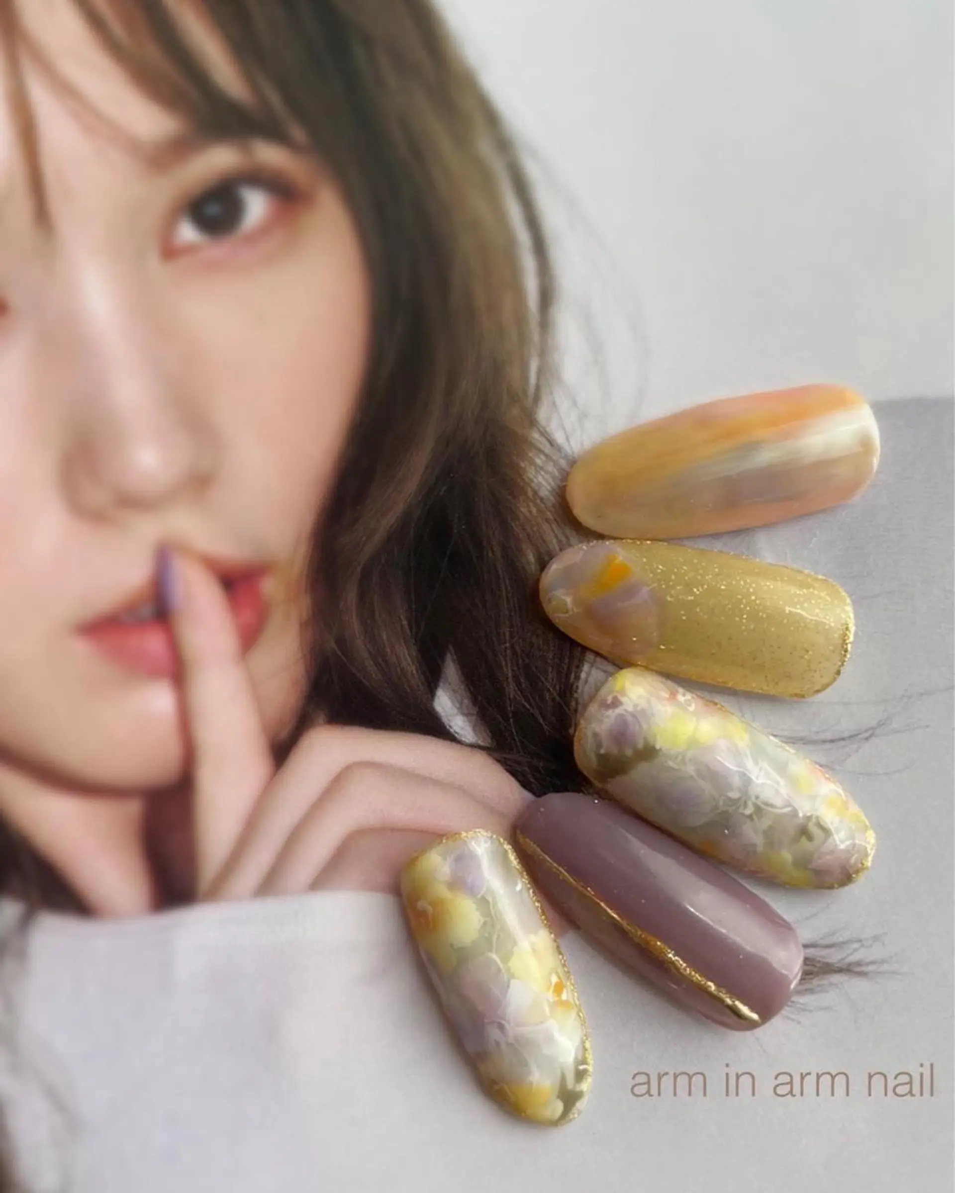 ネイル arm in arm ︎✿Yamamotoのマツエク・マツパデザイン