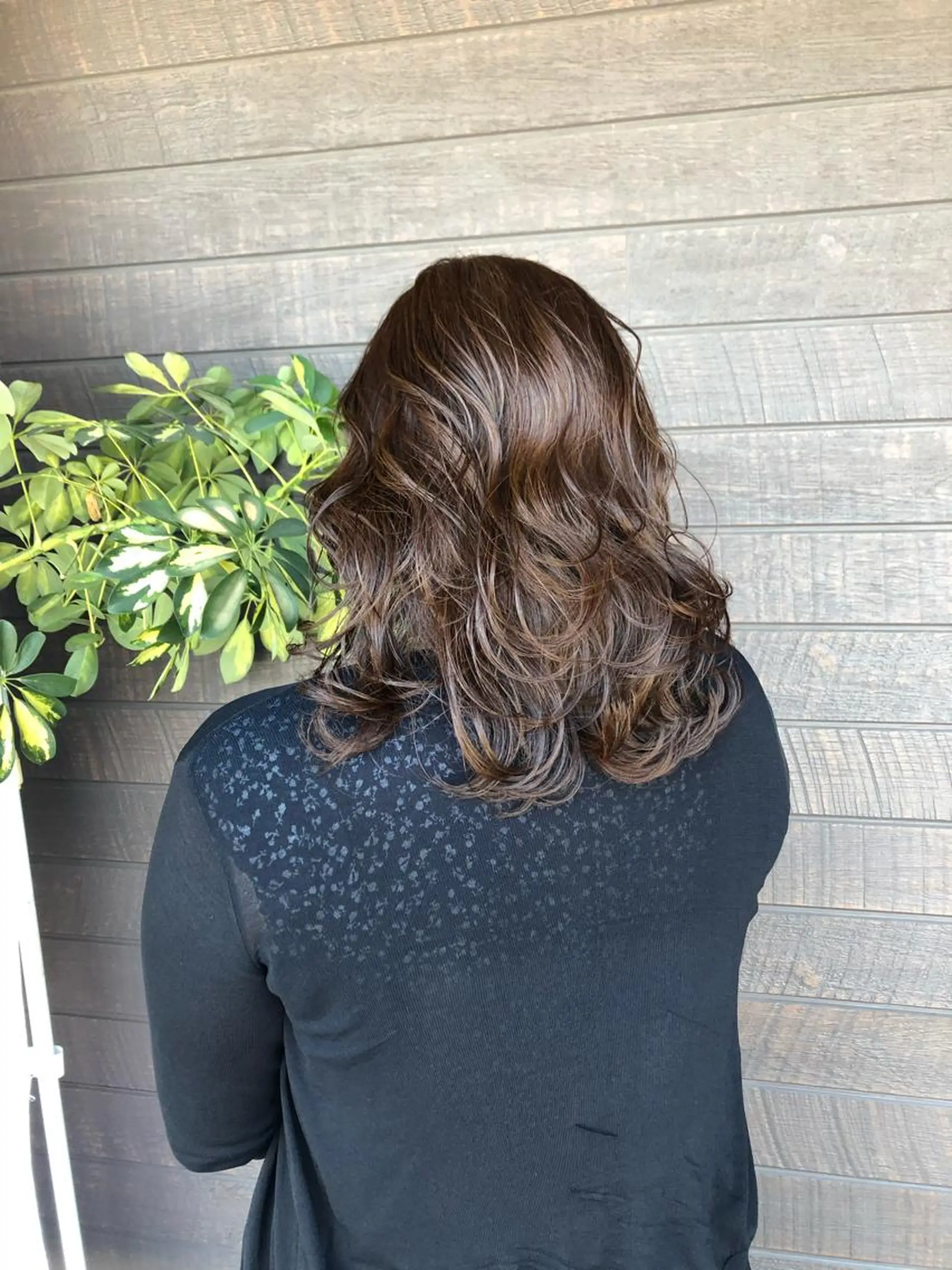 ミディアム 太白区/白髪ぼかし ハイライト/千葉達人のヘアスタイル