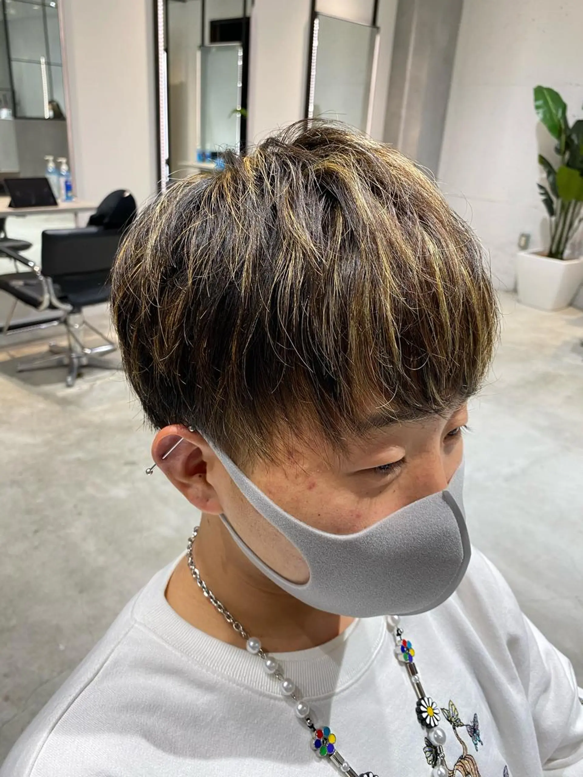 カラー メンズ ヘアカラー トリートメント 髪質改善/縮毛矯正 レイヤー/松川匠のヘアスタイル