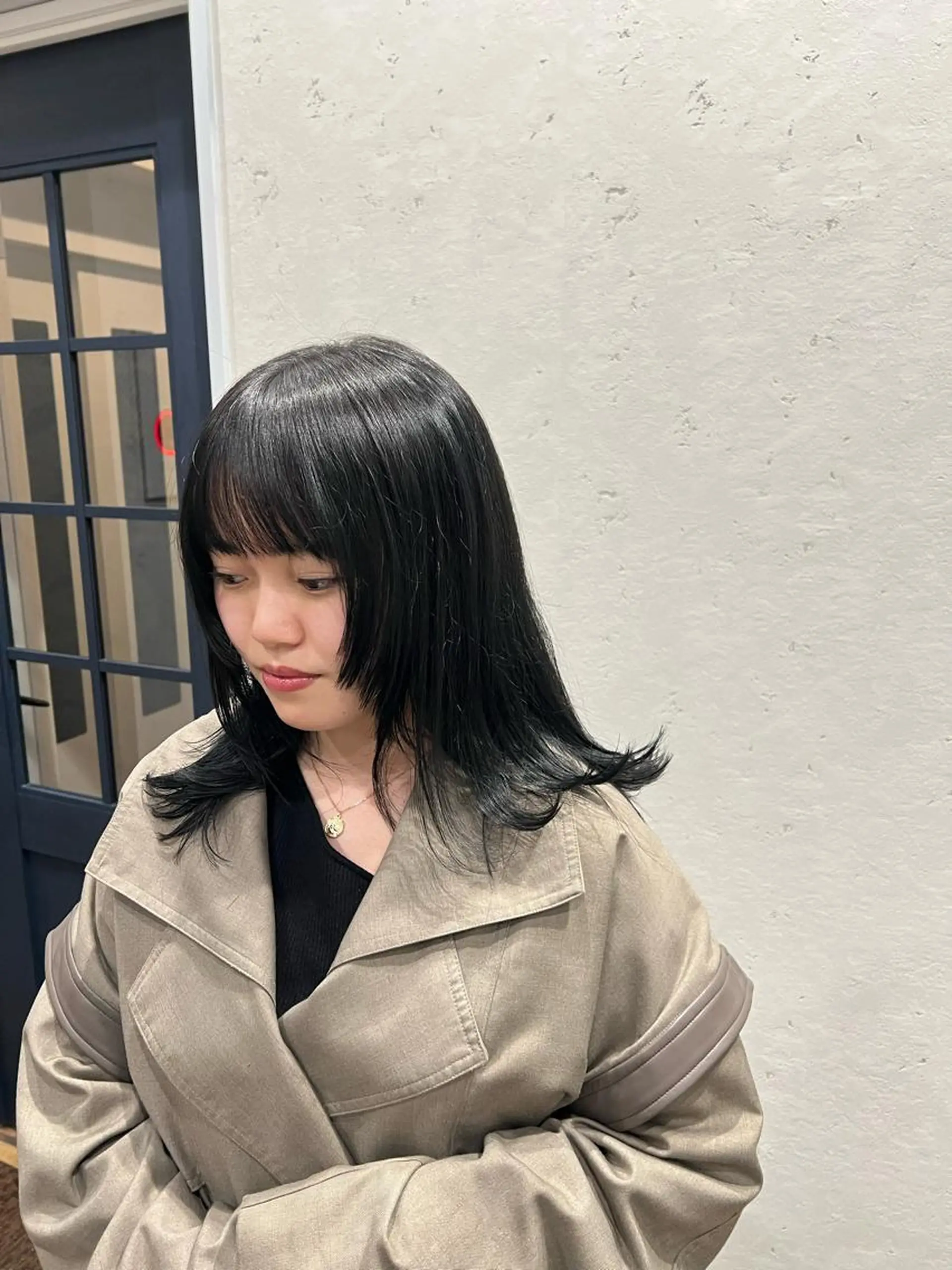 ミディアム カラー ミディアムレイヤー レイヤーカット ナチュラルカラー 錦糸町【三橋衿奈】のヘアスタイル