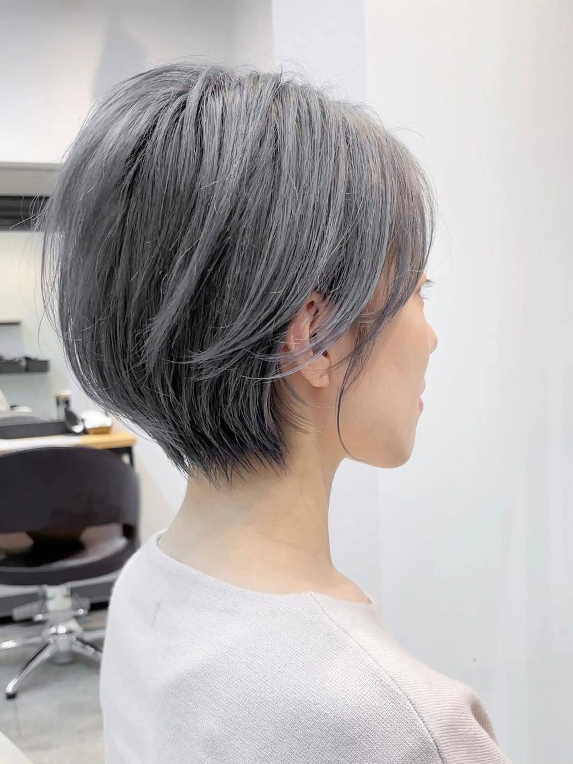 ショート 韓国風レイヤー ショート/犬塚 優介のヘアスタイル