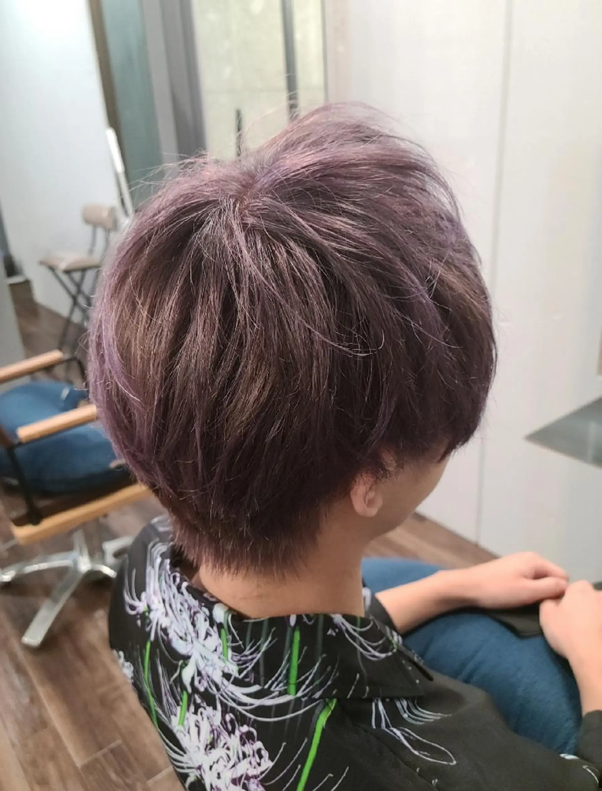 ショート カラー ブリーチ ラベンダーカラー カット ヘアカラー トリートメント terra✂️川嶋 大輔のヘアスタイル
