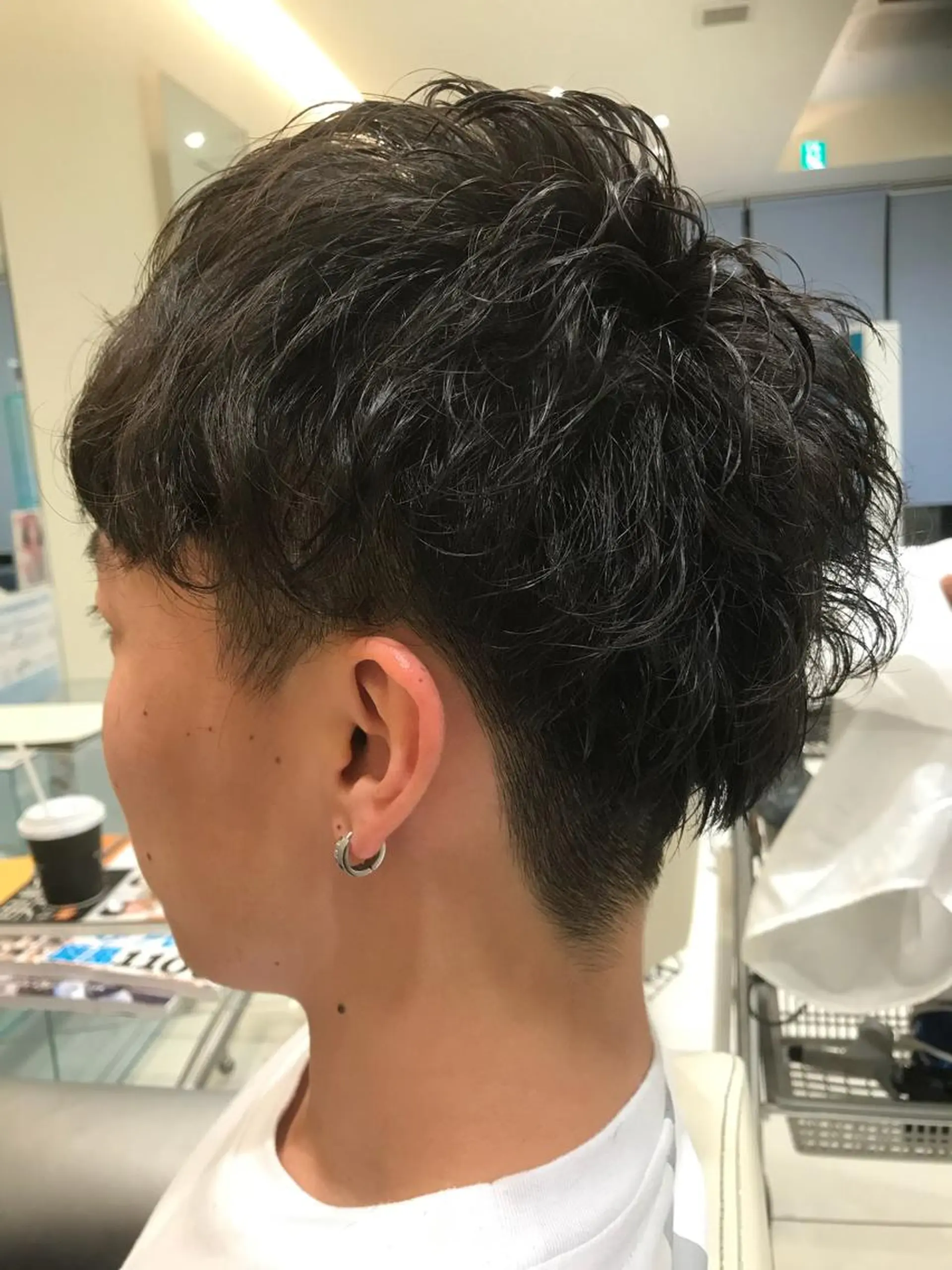 ショート カラー パーマ ヘアアレンジ メンズ キッズ ネイル マツエク・マツパ メンズパーマ ツーブロック 刈り上げ メンズネイル カット パーマ EnBlesS西宮 マンツーマン神道有基のヘアスタイル