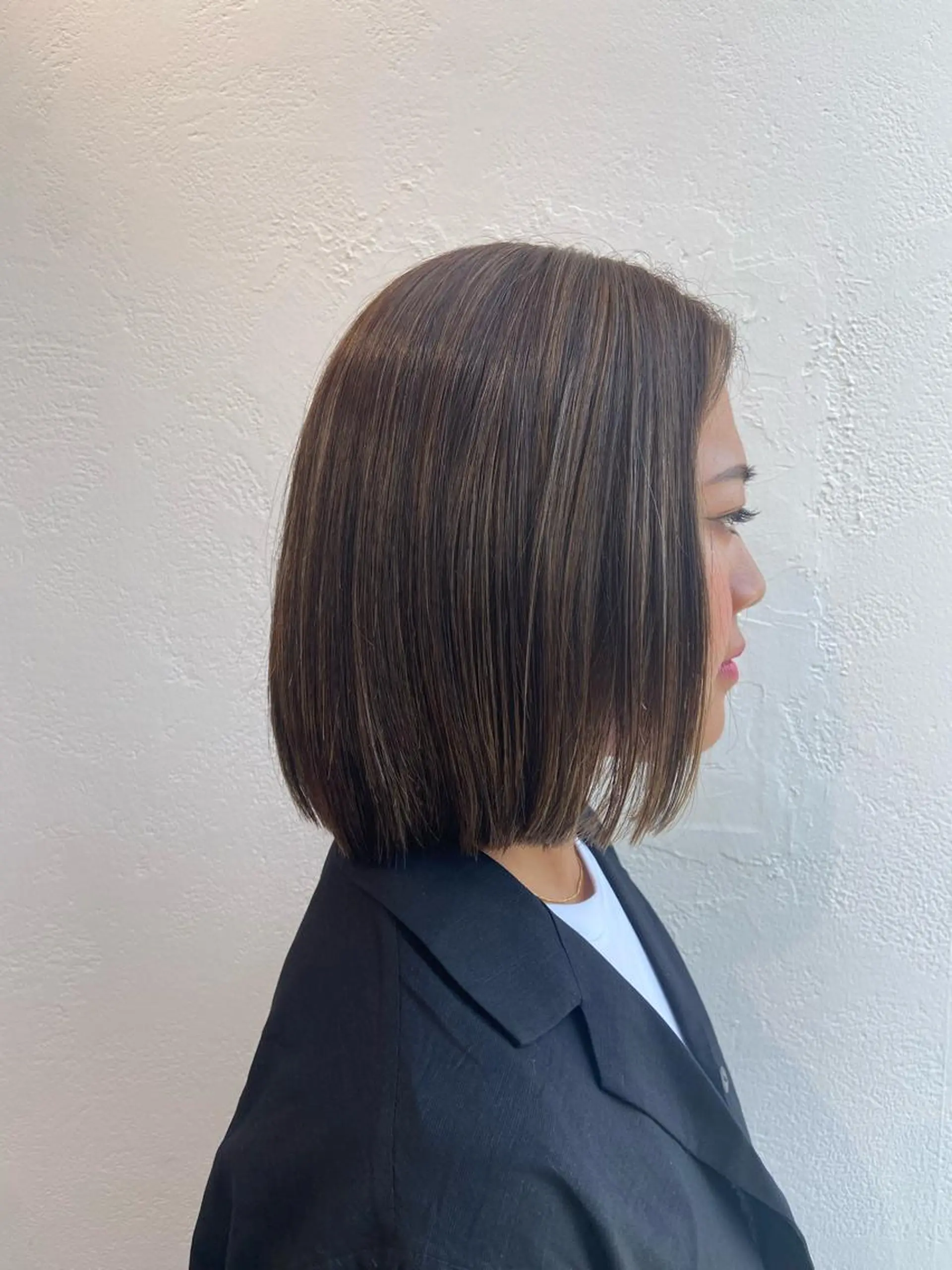 カラー オレンジ 落合 和奏のヘアスタイル