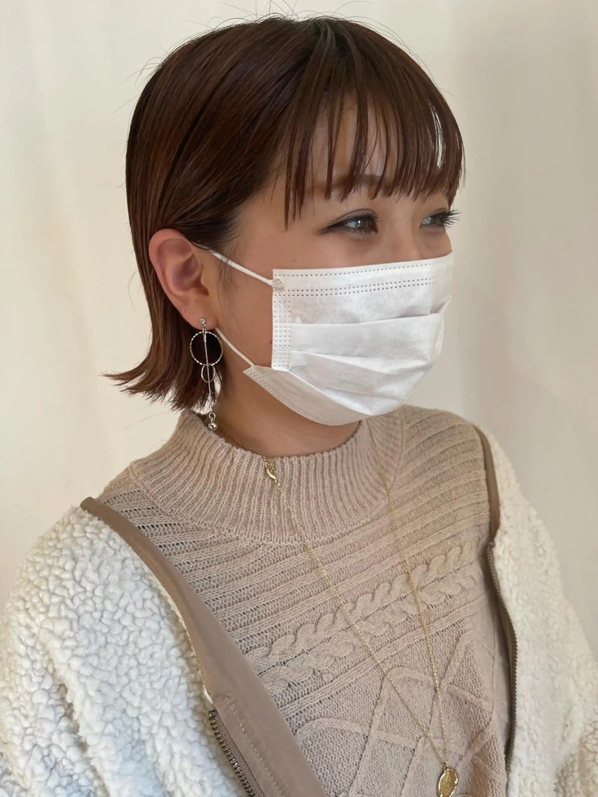 ミディアム ボブ 血分 優人のヘアスタイル